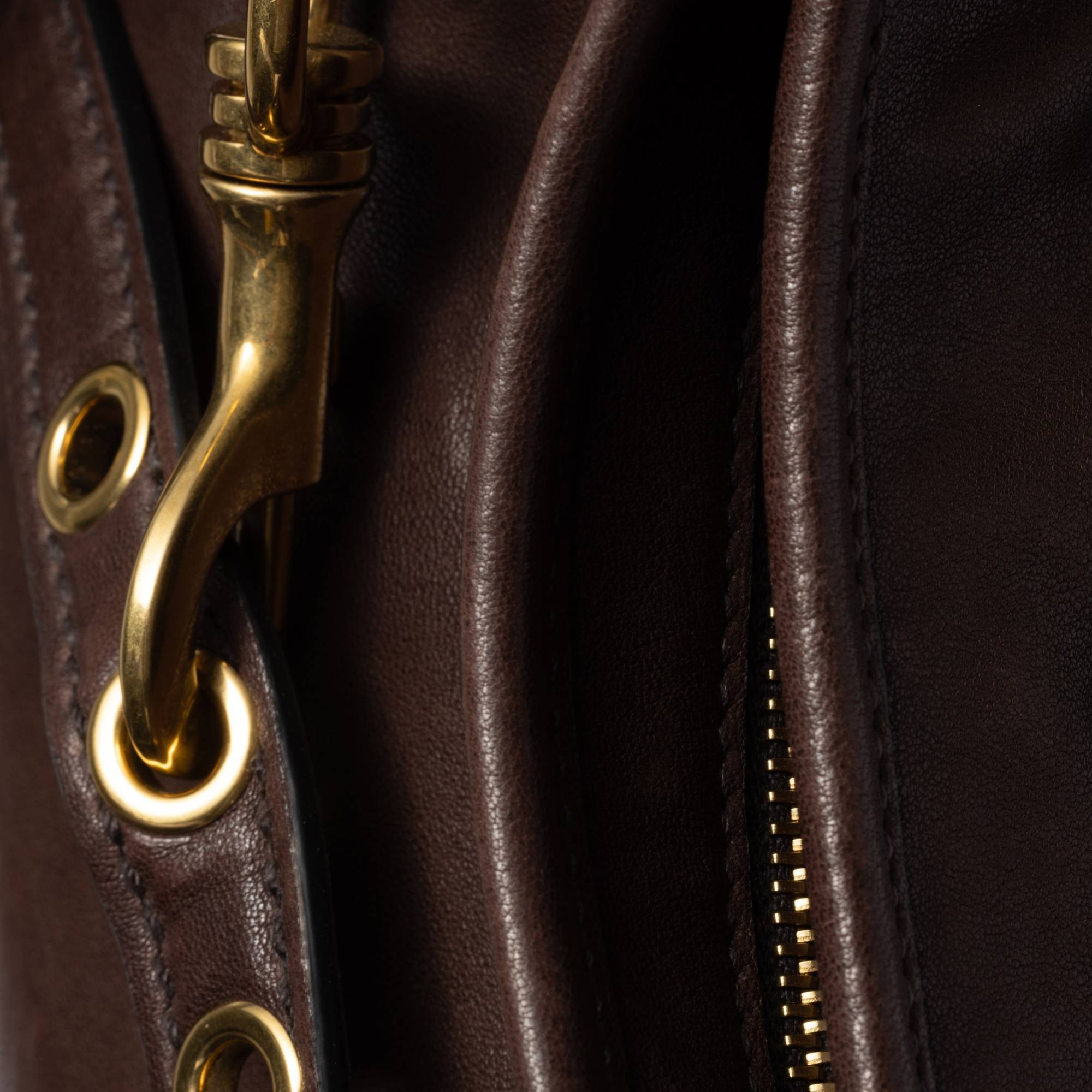 Miu Miu Logo Shoulder Bag In Black