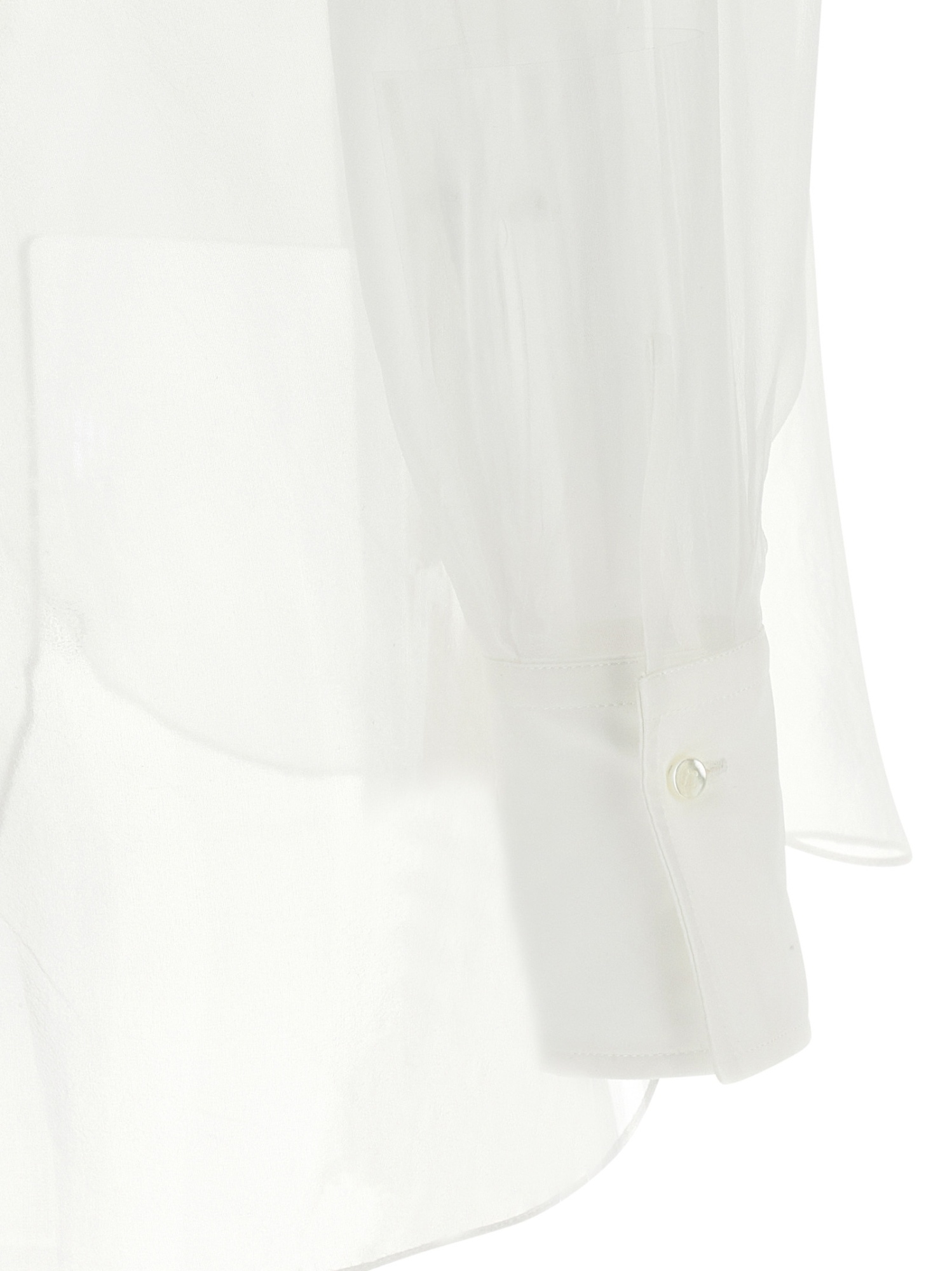 Brunello Cucinelli Layered Shirt Featuring Buttoned Cuffs In White