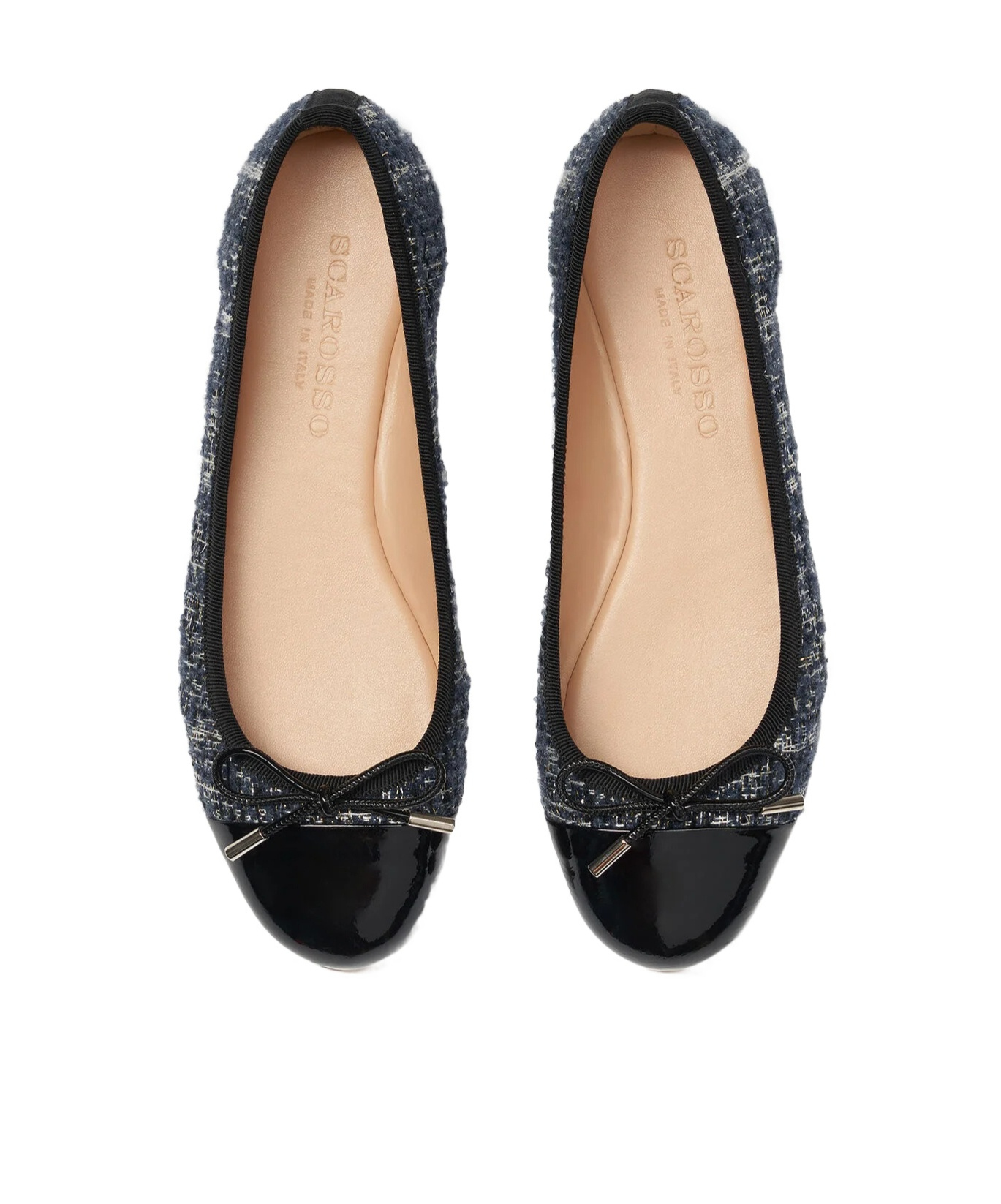 Scarosso Carla Bow-detailed Ballerina Shoes In Multi