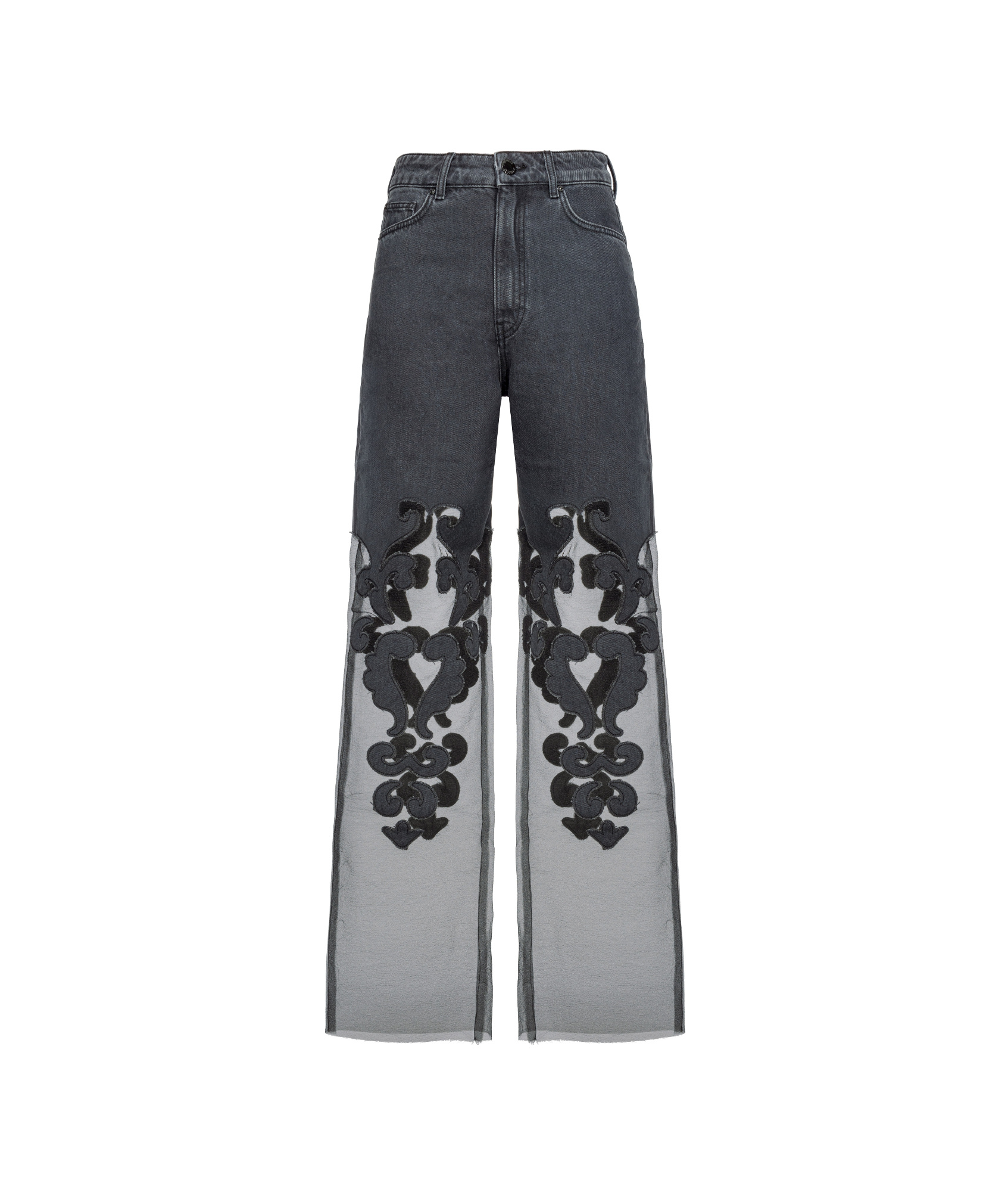 Pinko Belt Loop Jeans In Black