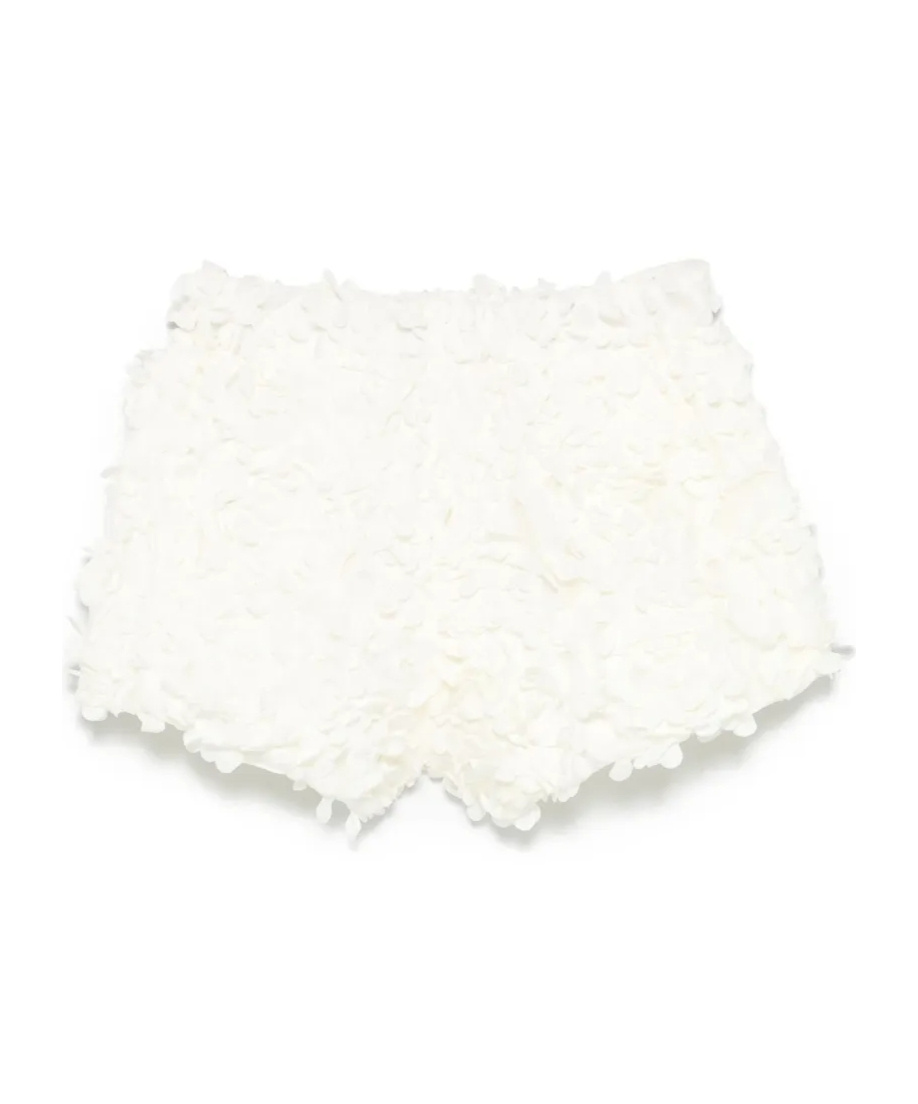 DOUUOD FLORAL-APPLIQUÉ SHORTS