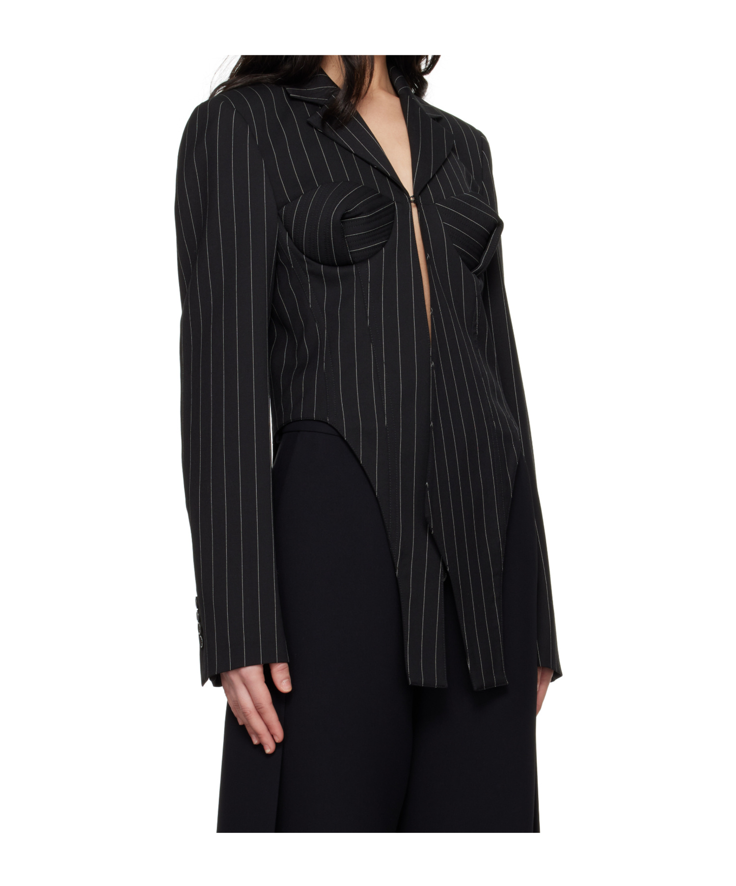 Jean Paul Gaultier Tailored Fitted Blazer In Black