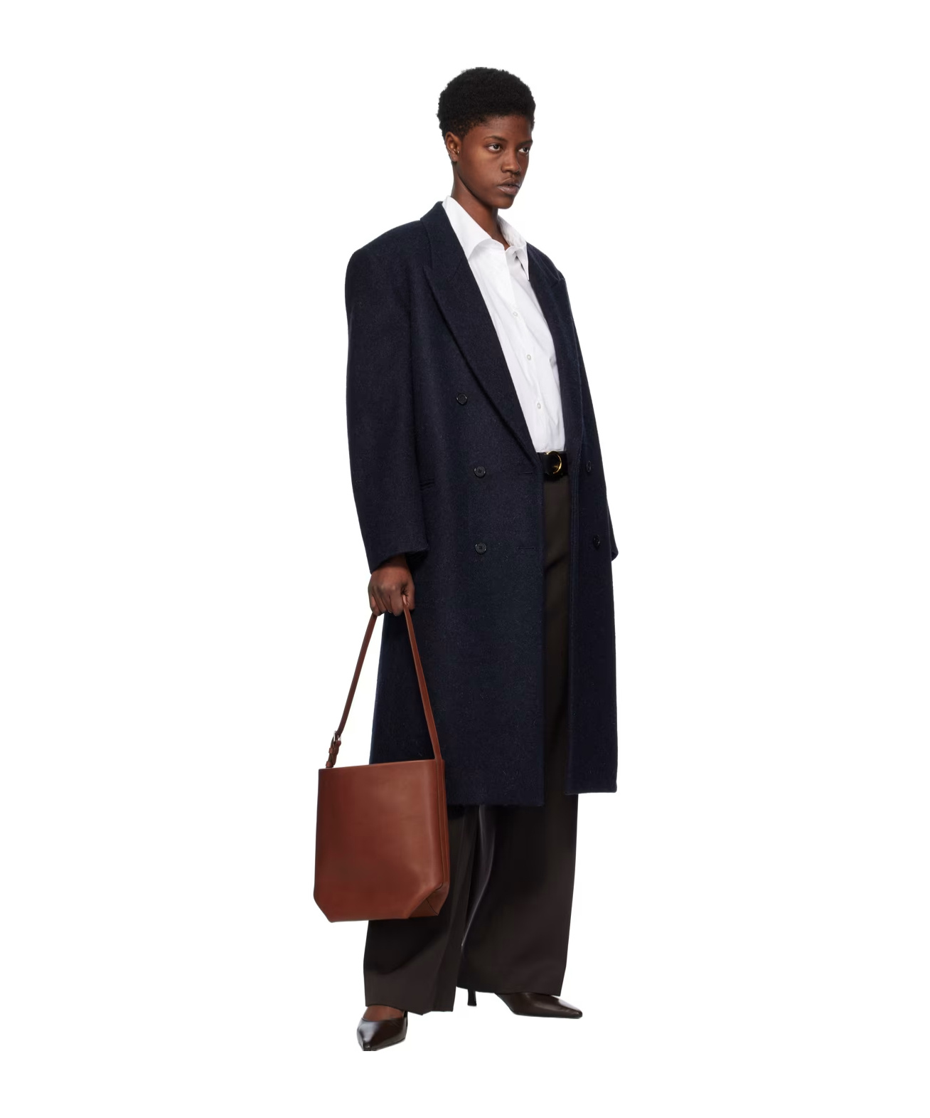 The Row Roan Pleated Casual Pants In Black