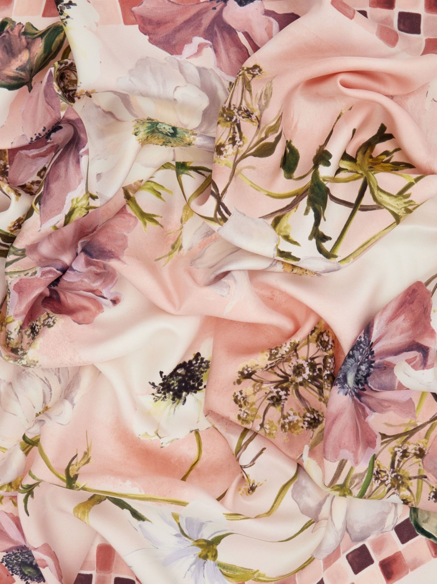 Ferragamo Flowersa-print Silk Scarf