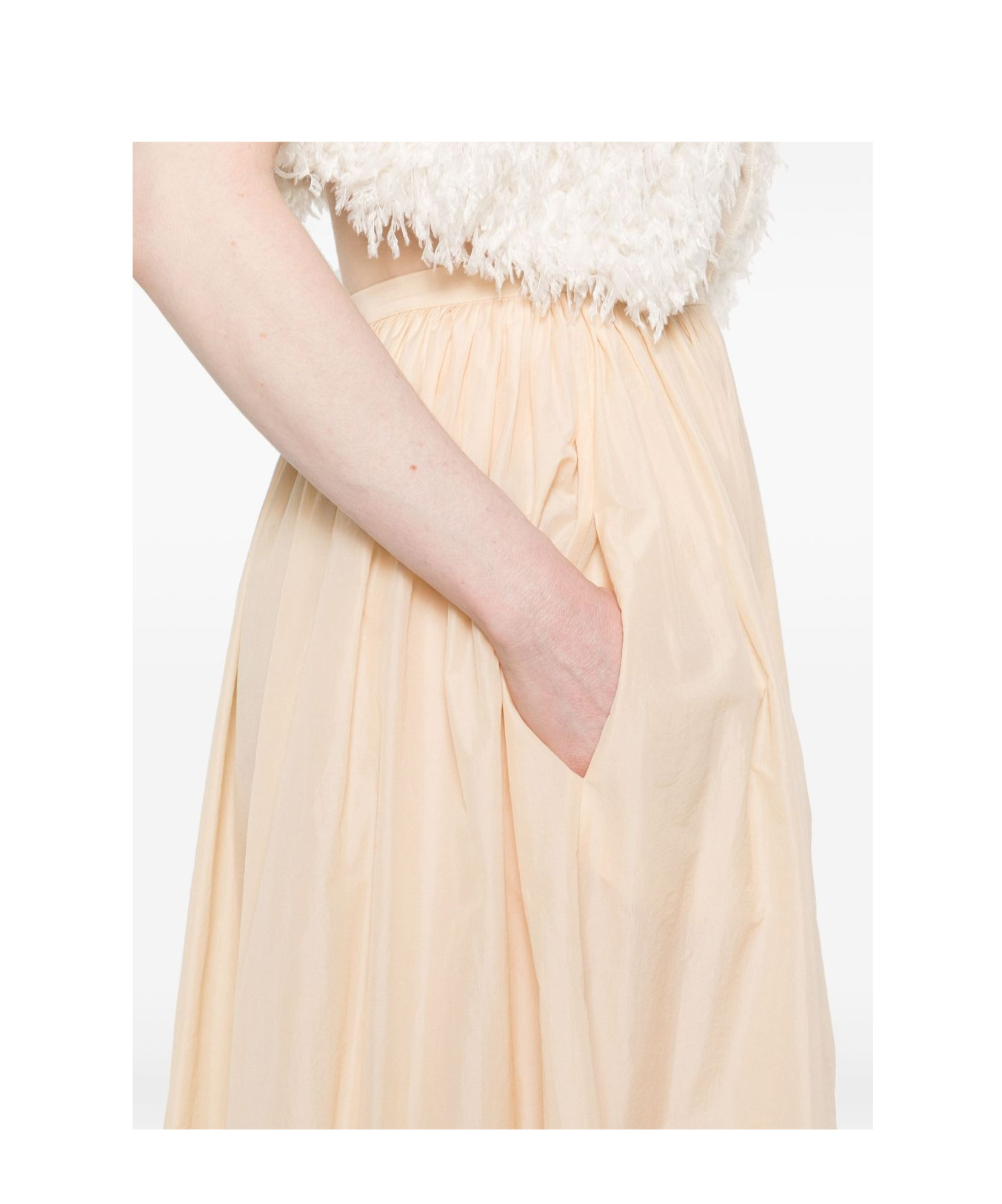 Philosophy Di Lorenzo Serafini Pleated Maxi Skirt In Neutral