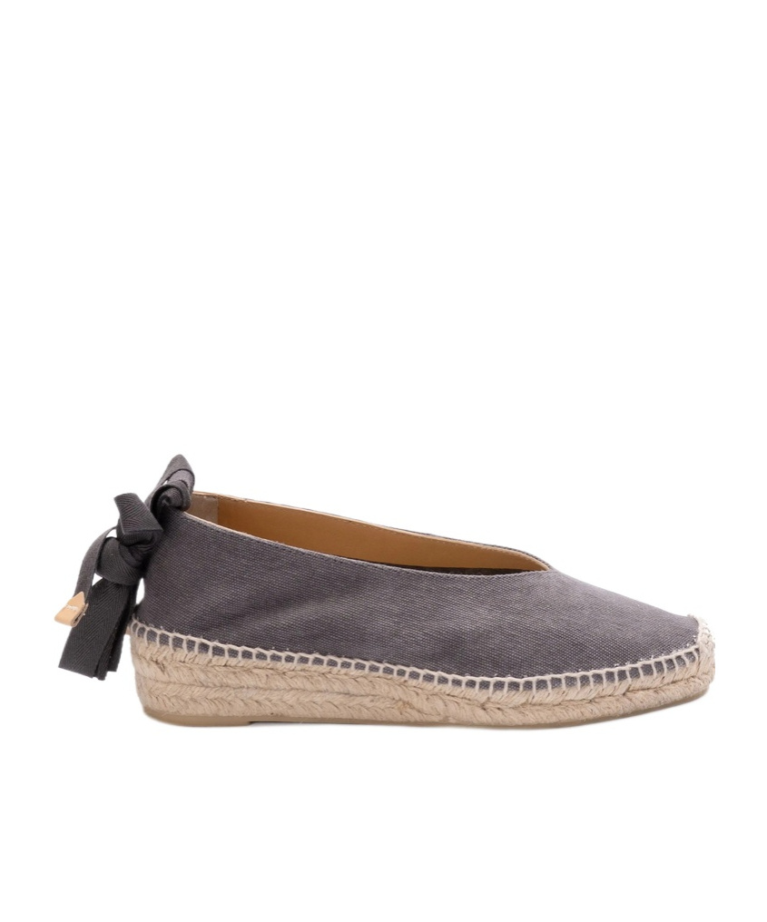 Shop Castaã±er Round Head Loafer Shoes In Black