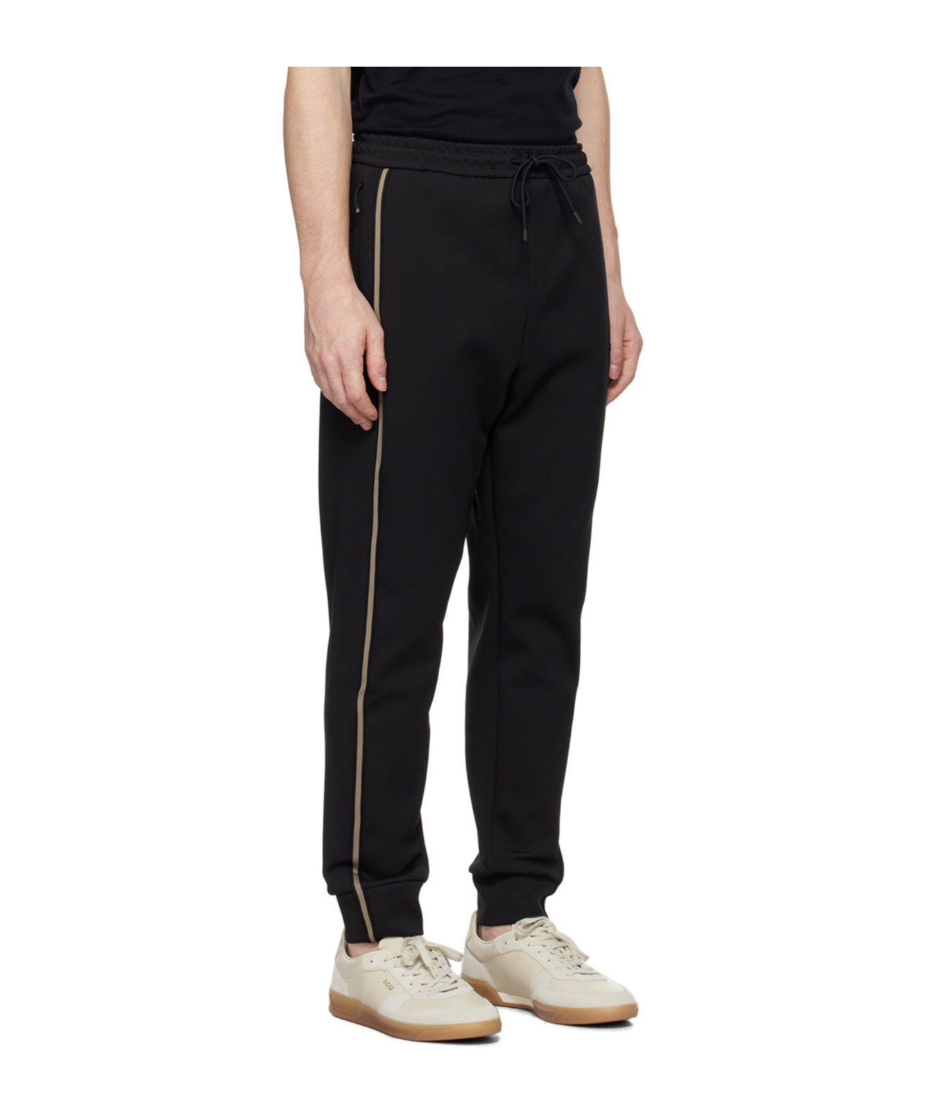 HUGO BOSS TAPE-EMBELLISHED TRACK PANTS