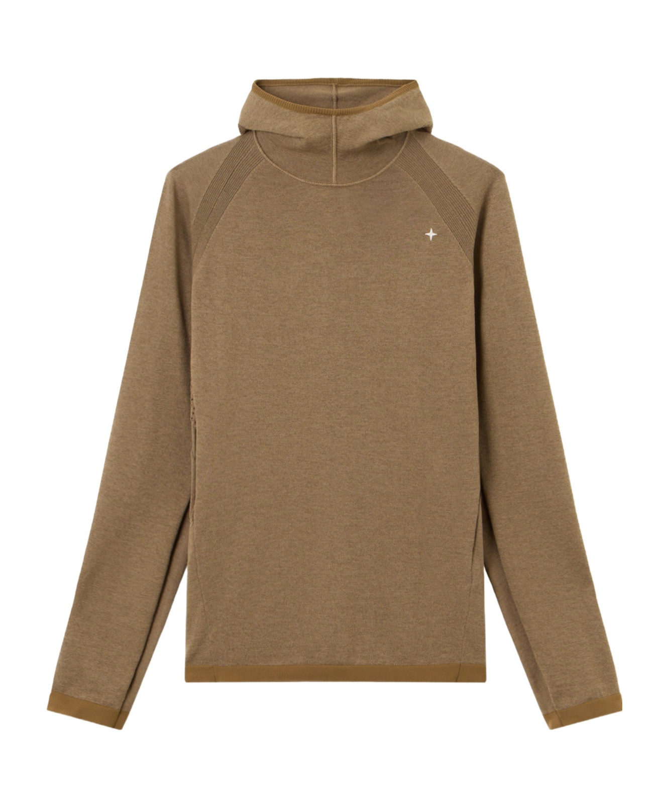 Stone Island Sweater With Balaclava-style Hood In Brown