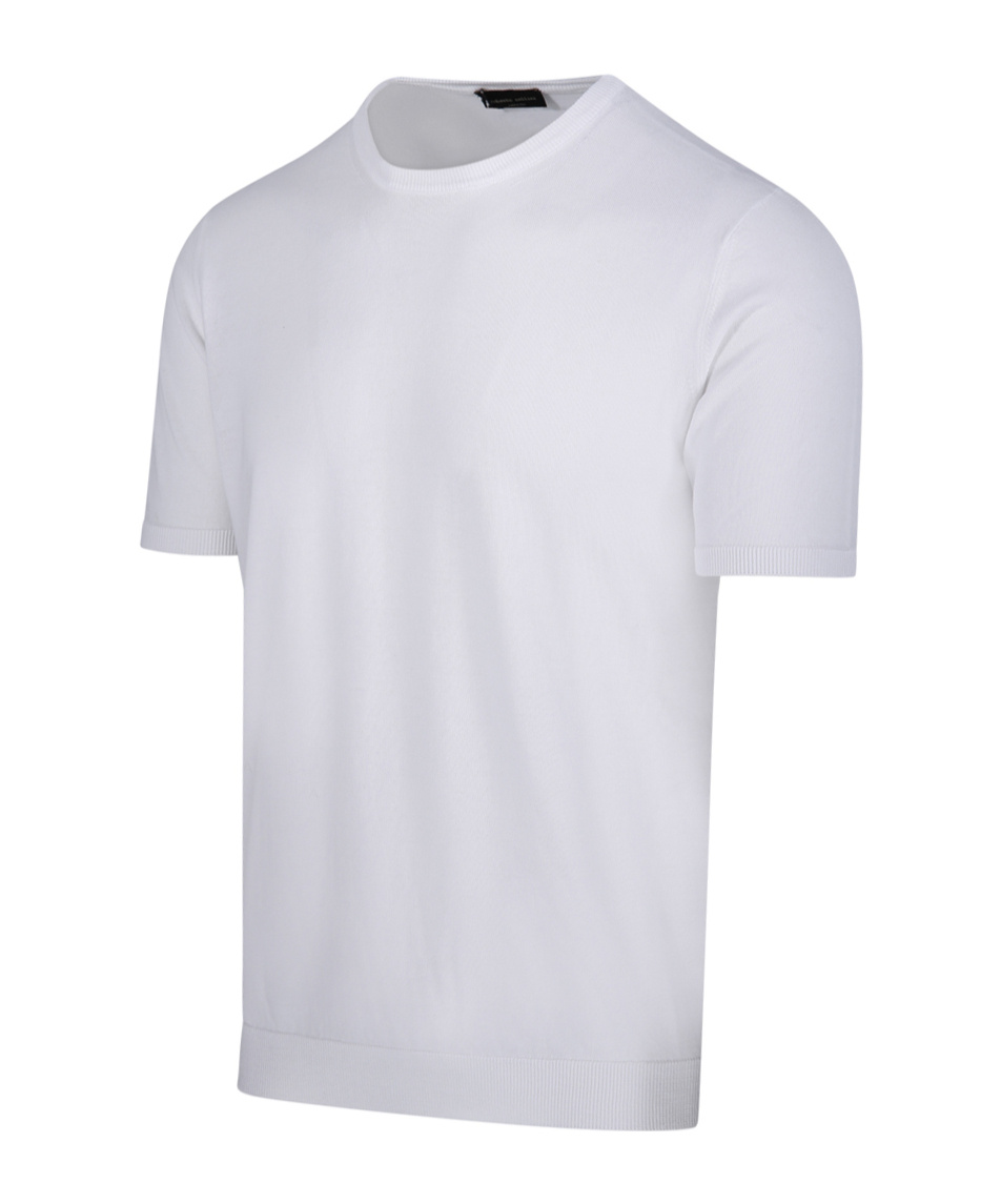 Roberto Collina Short-sleeved Round Collar T-shirt In White