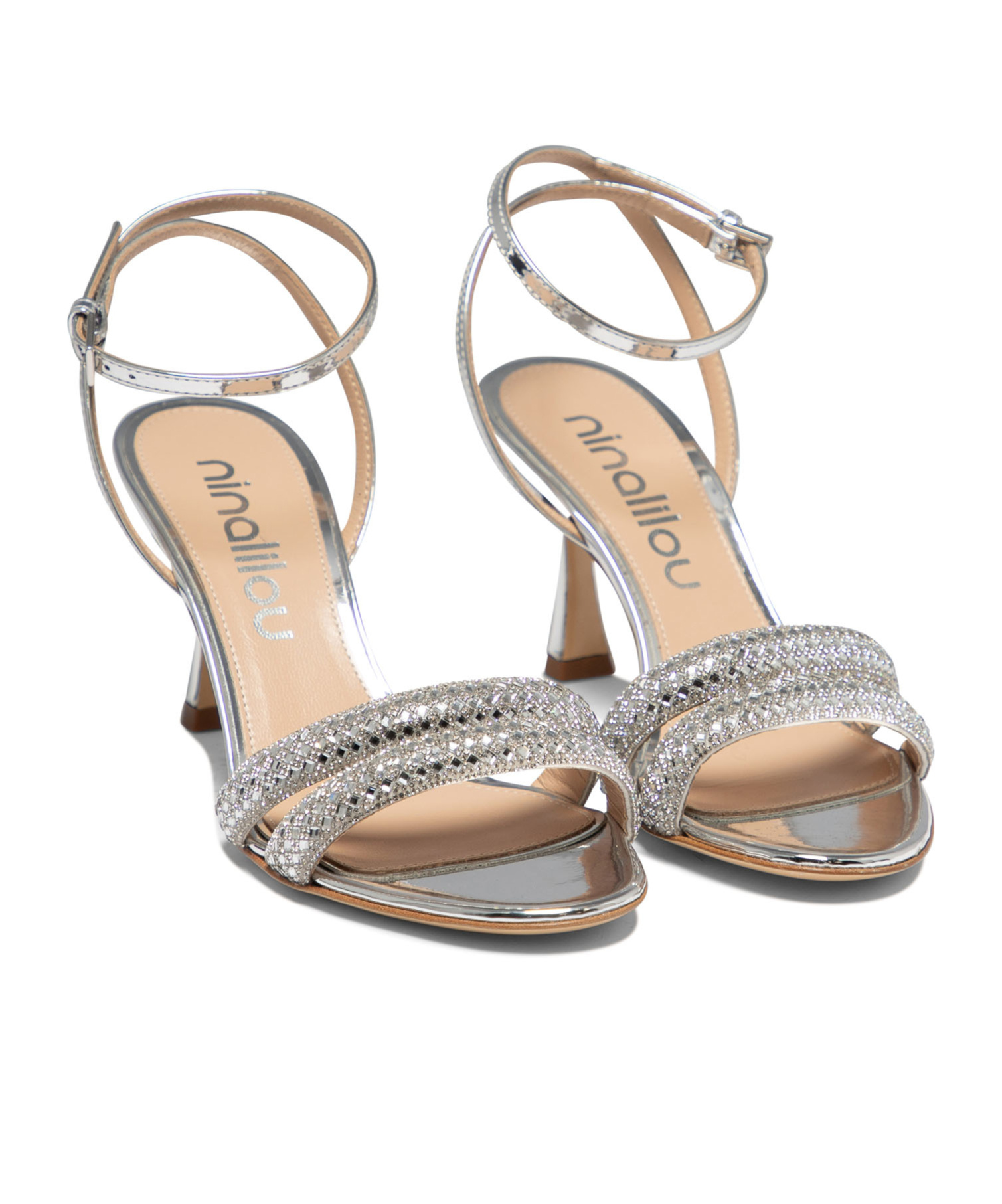 Ninalilou Women's "mya 705" Sandals In Gray
