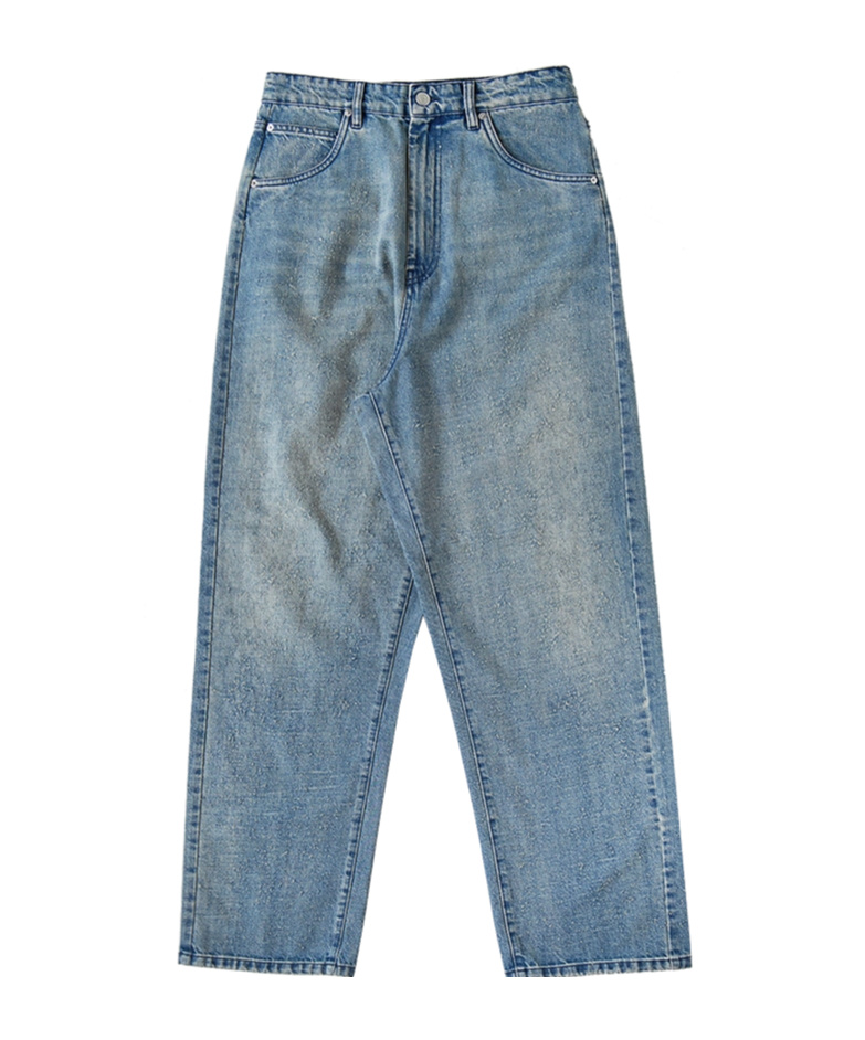 Namacheko Wide Jeans In Light-washed Denim In Blue