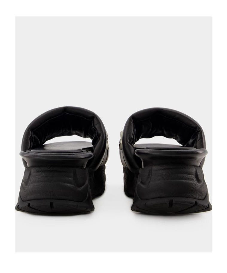 Toga Stud-embellished Flatform Sandals In Black