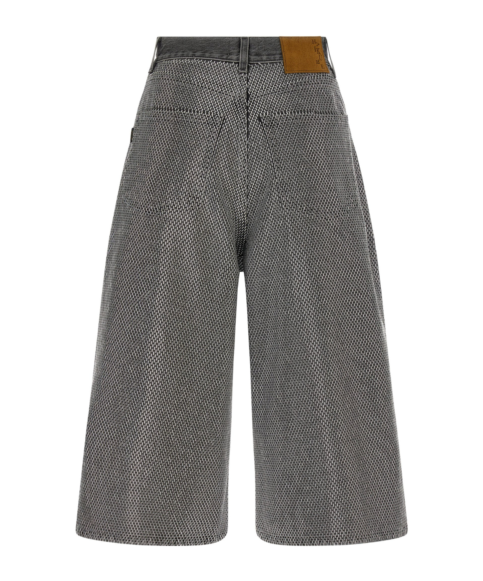 Haikure Bermuda Shorts With Pockets And Belt Loops In Black