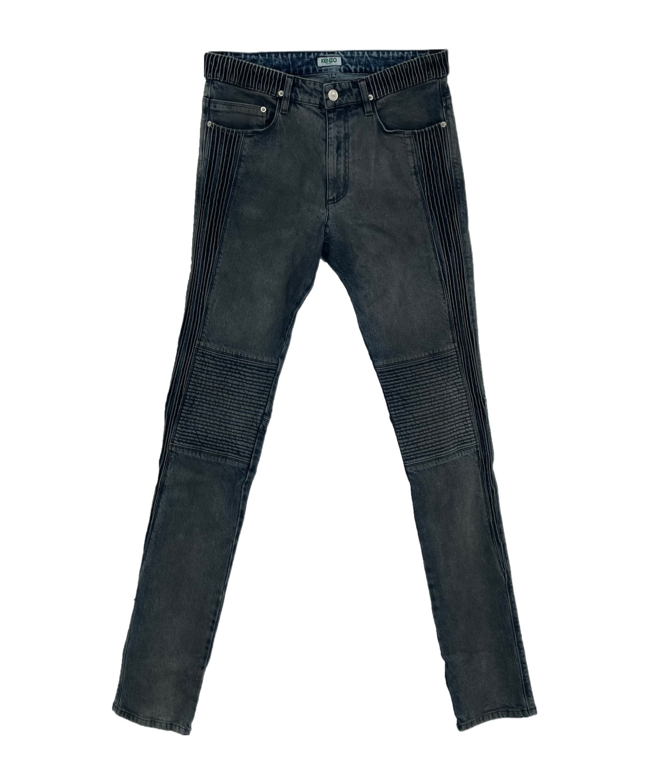 Kenzo Belt-loop Jeans In Black