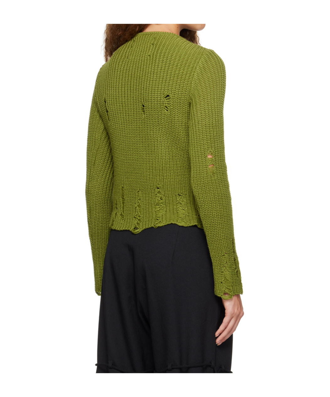Song For The Mute Crew Neck Sweater In Green