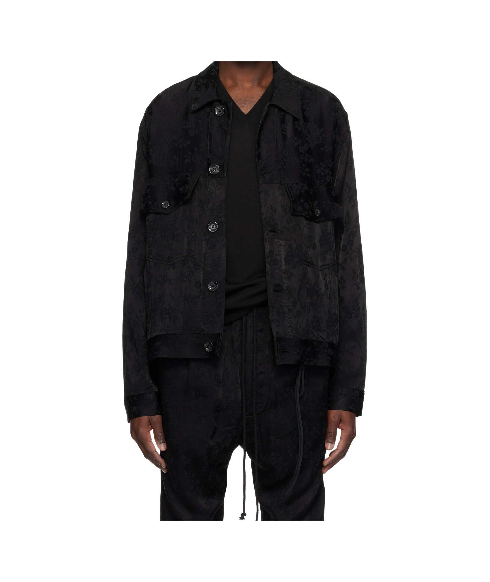 Song For The Mute Button Casual Jacket In Black