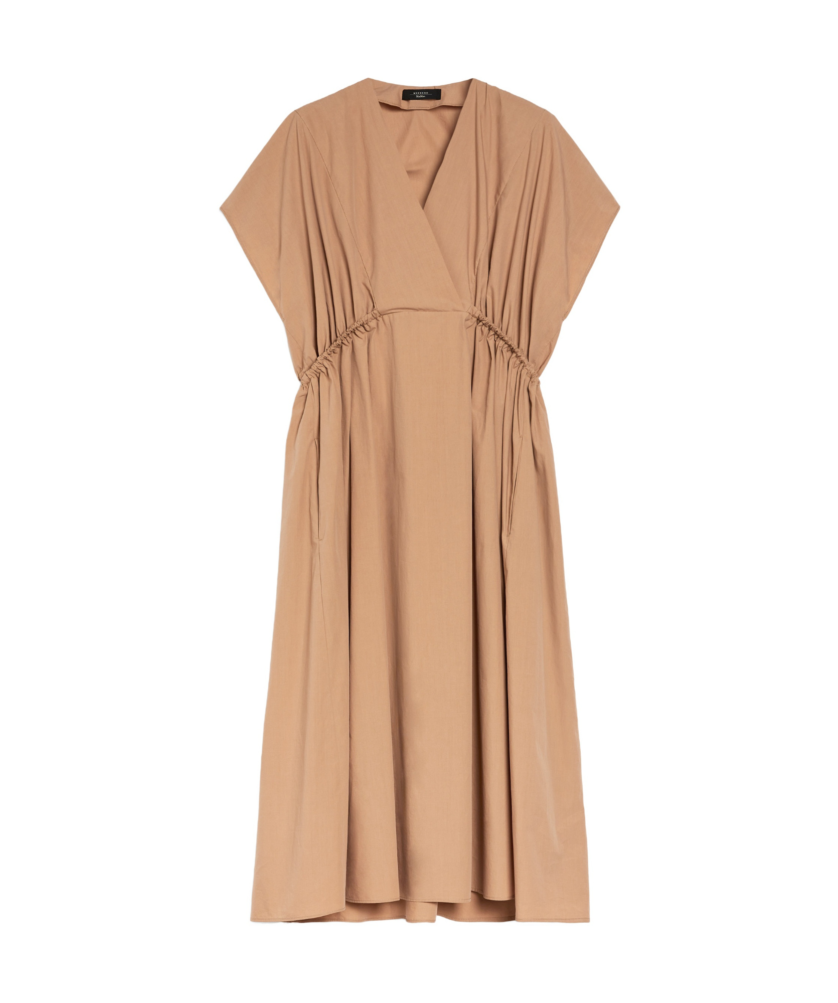 Weekend Max Mara Cotton-poplin Dress In Desert-colored