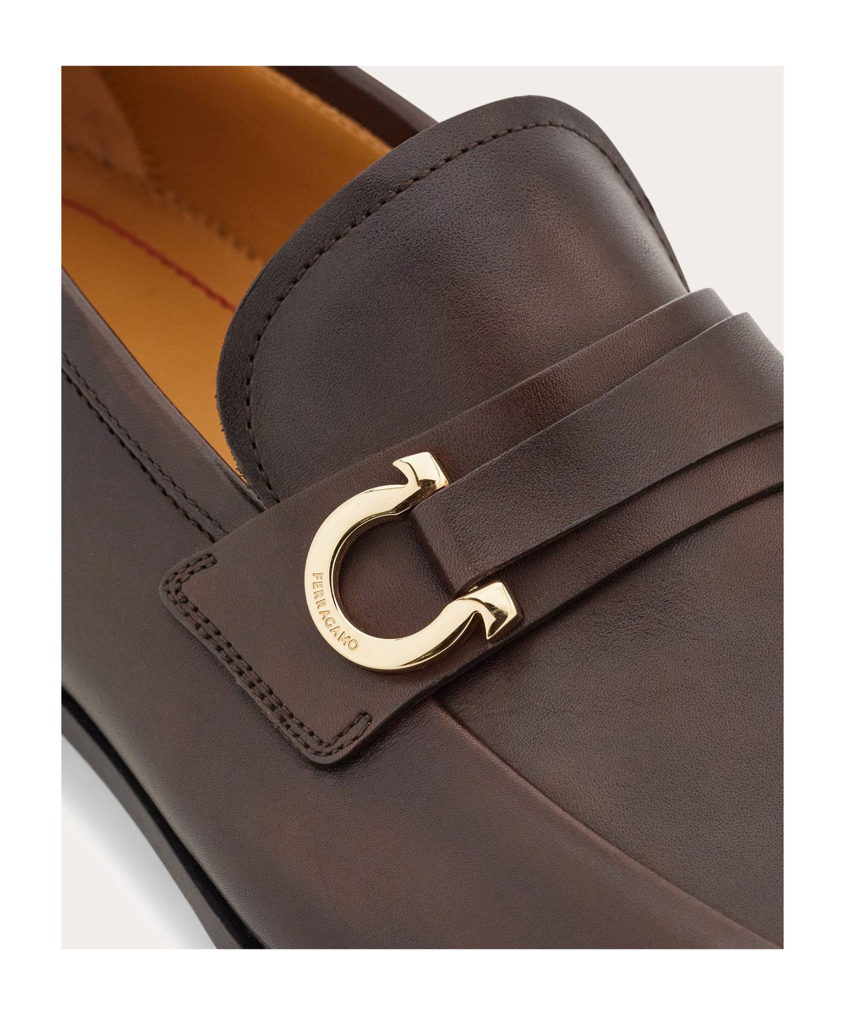 Shop Ferragamo Gancini Decorative Loafers In Black