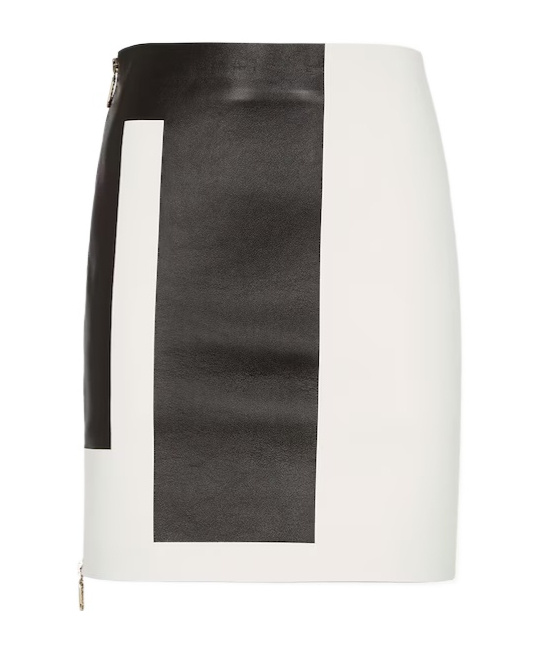 FENDI FENDI HIGH WAIST PANELLED MINI SKIRT 