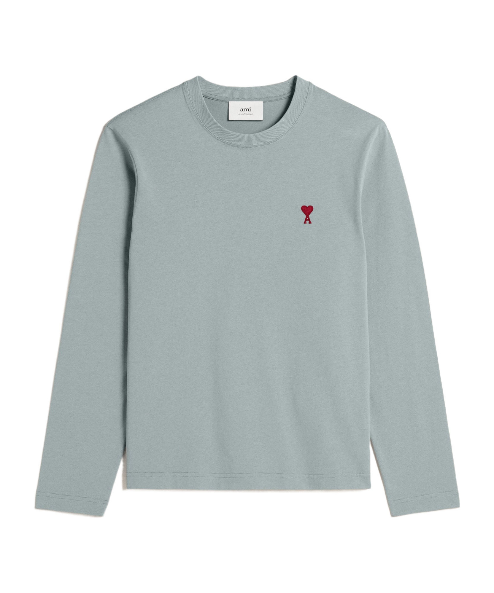 Ami Alexandre Mattiussi Long-sleeved T-shirt In Gray