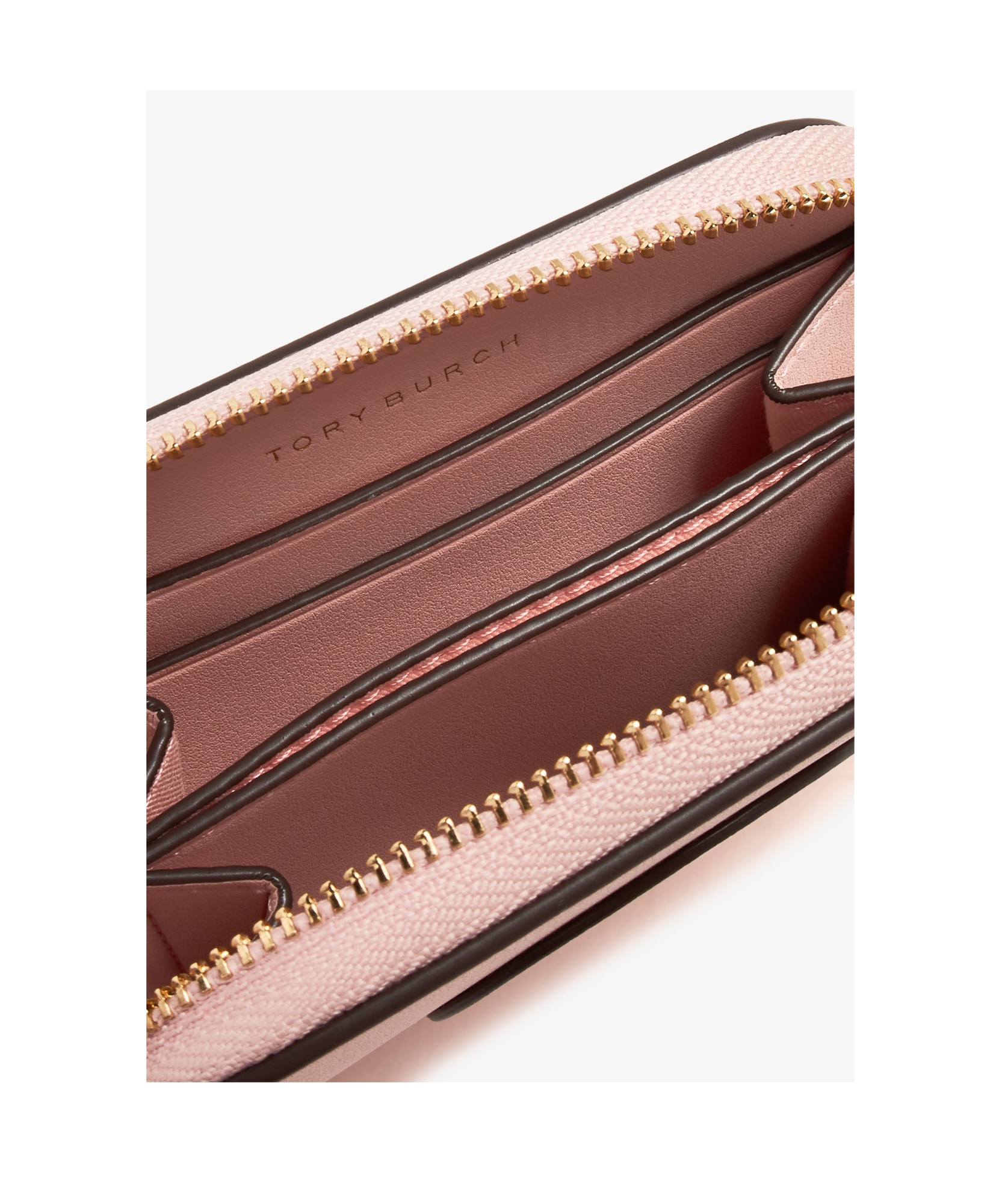Tory Burch Small Ella Wallet In Nude
