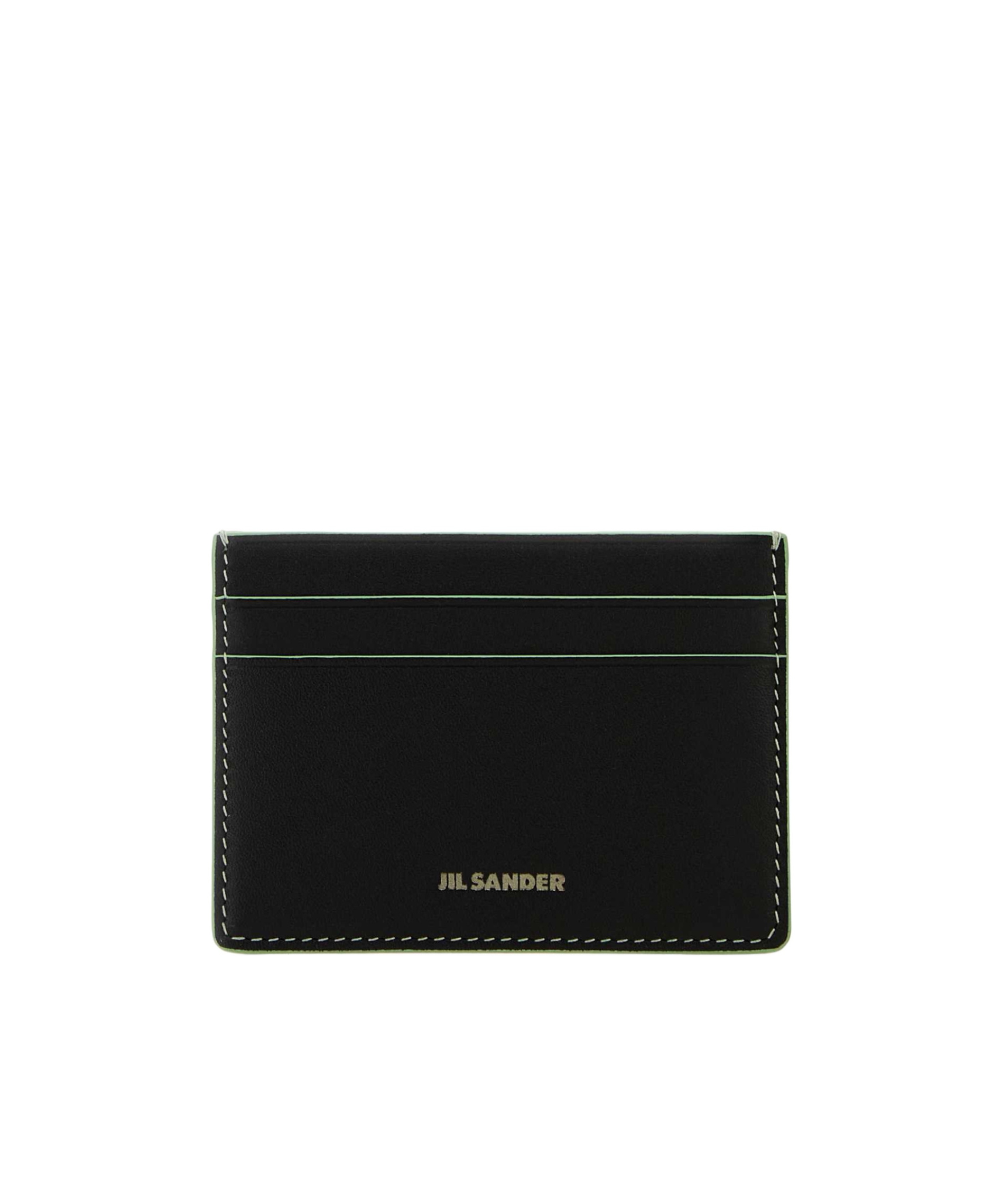 Jil Sander Logo Card Holder In Black