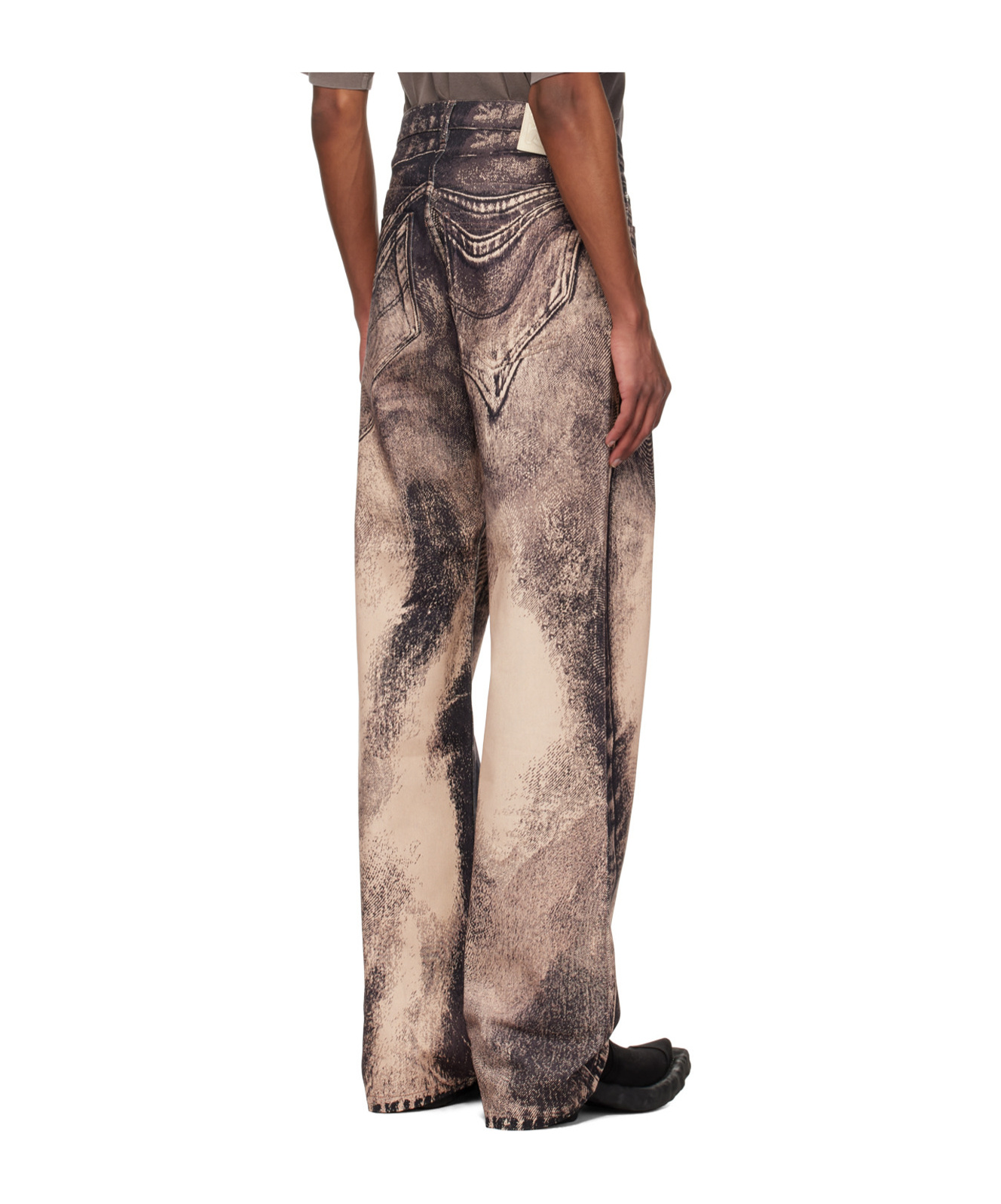CAMPERLAB MELTING-EFFECT MID-RISE STRAIGHT-LEG JEANS