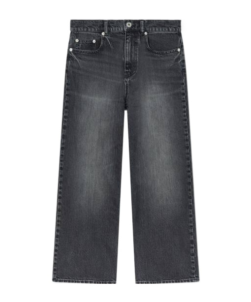 Kenzo ' X Futura 2000' Sumire Cropped Pants In Japanese Denim In Black