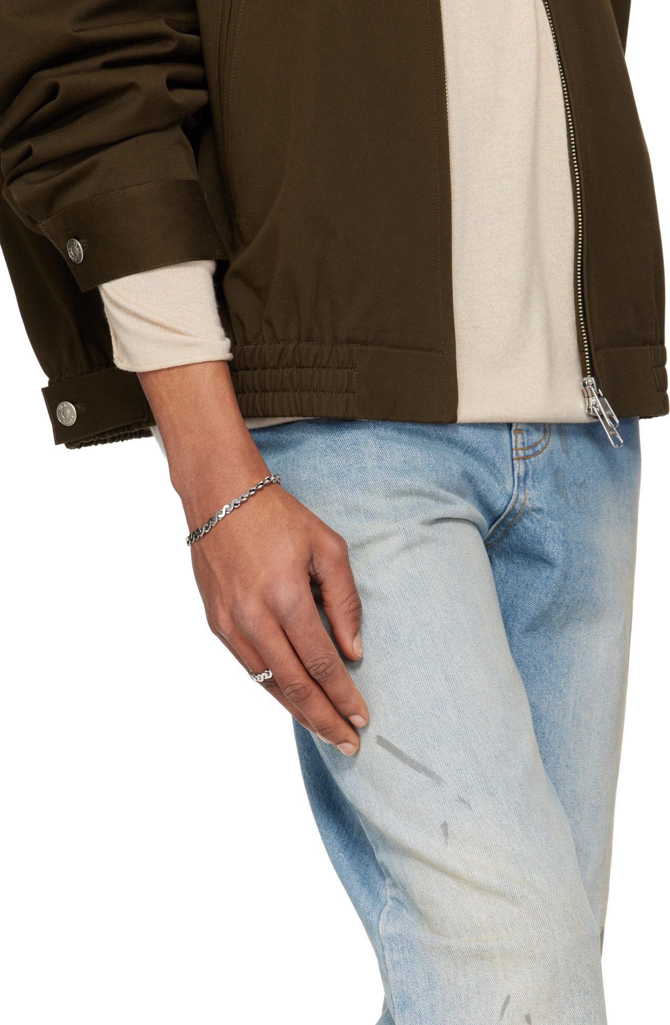 Emanuele Bicocchi Infinity Loop Bracelet In White