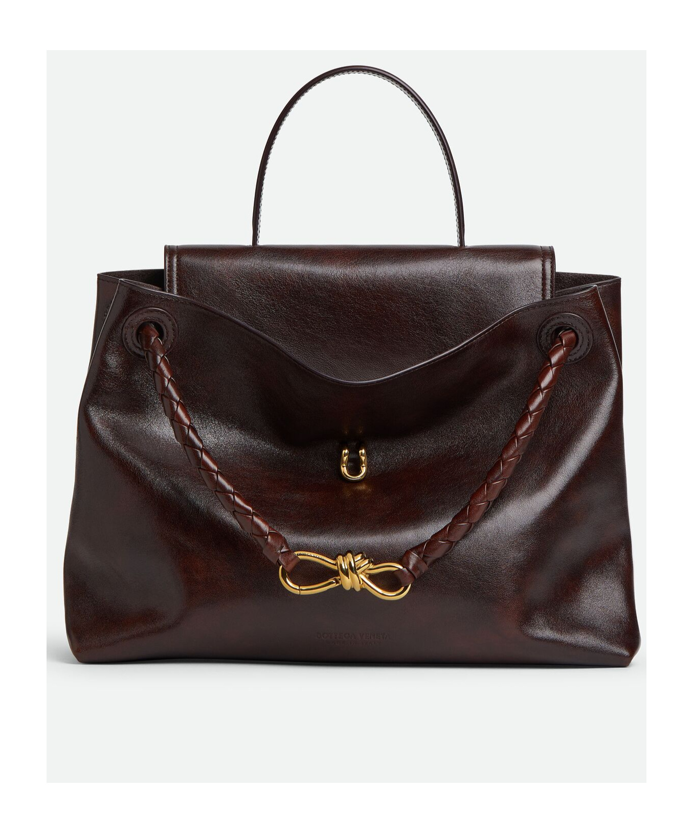 Bottega Veneta Ciao Ciao Medium Distressed Leather Top-handle Bag