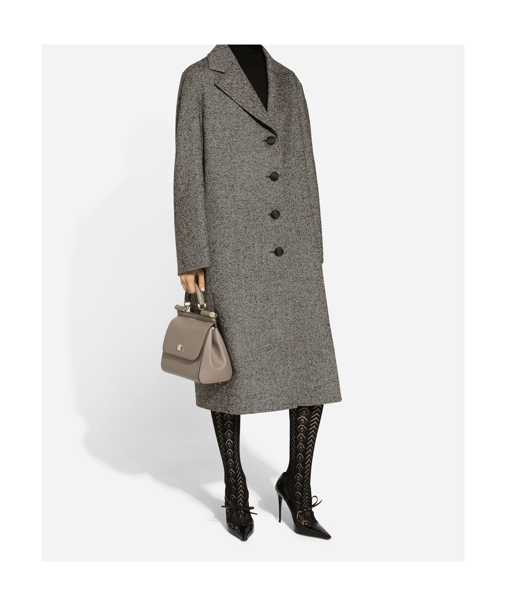 Dolce & Gabbana Flip Shoulder Bag In Nude