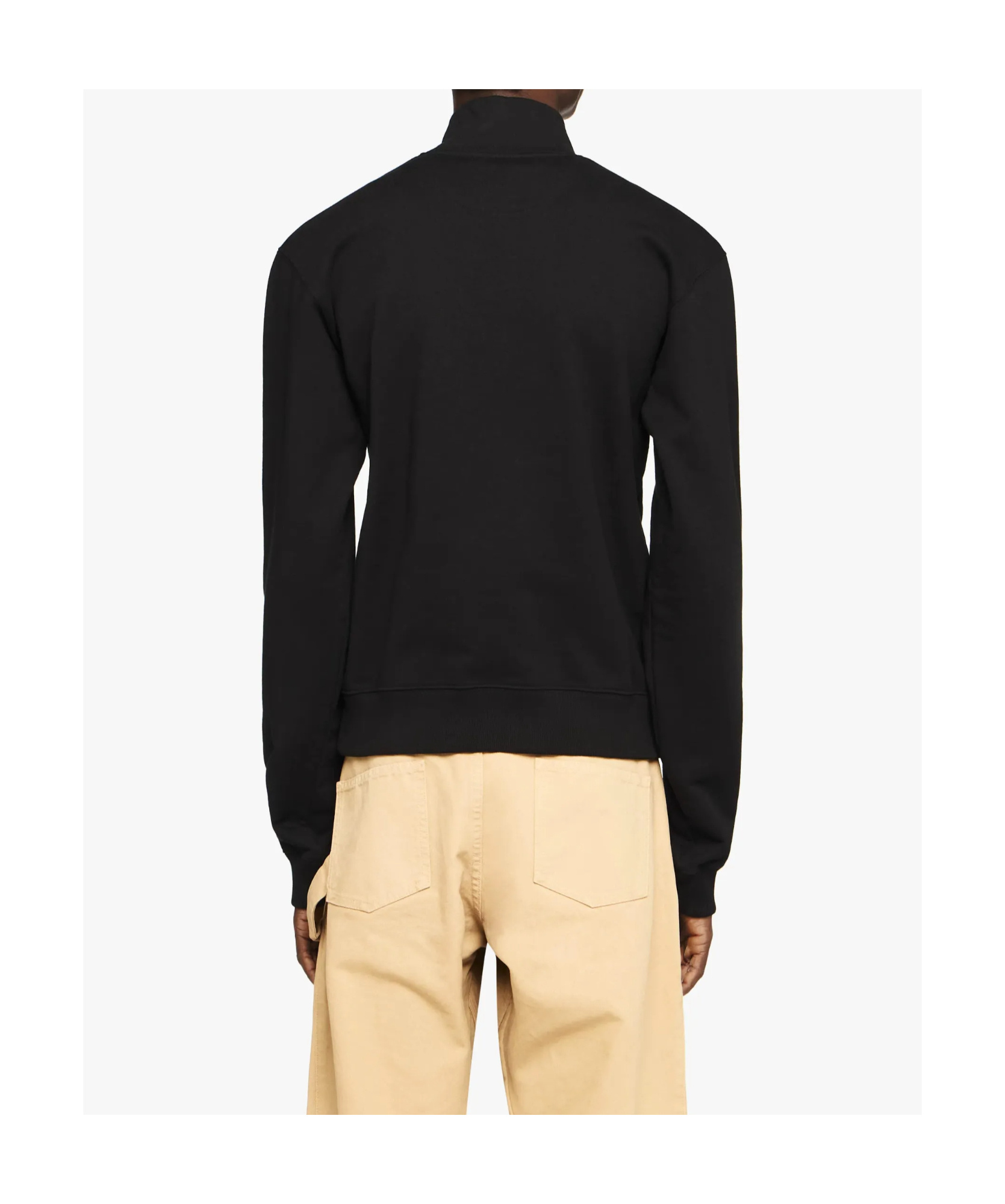 Jw Anderson Half Zipper Sweatshirt In Black