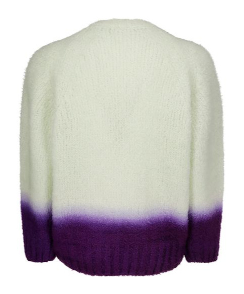 Sacai Gradation Knit Sweater In White