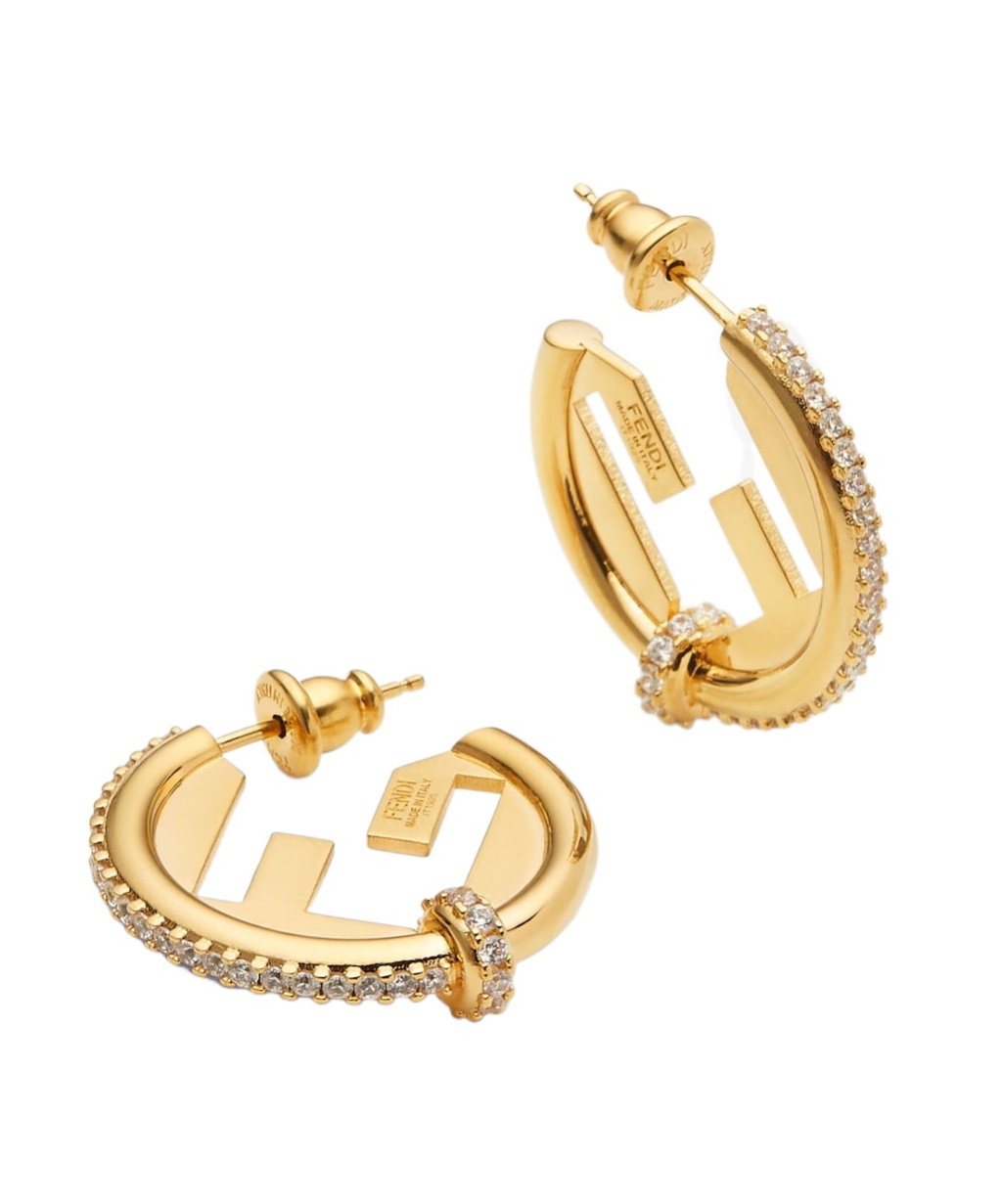 Fendi Gold-colored Earrings In Gold