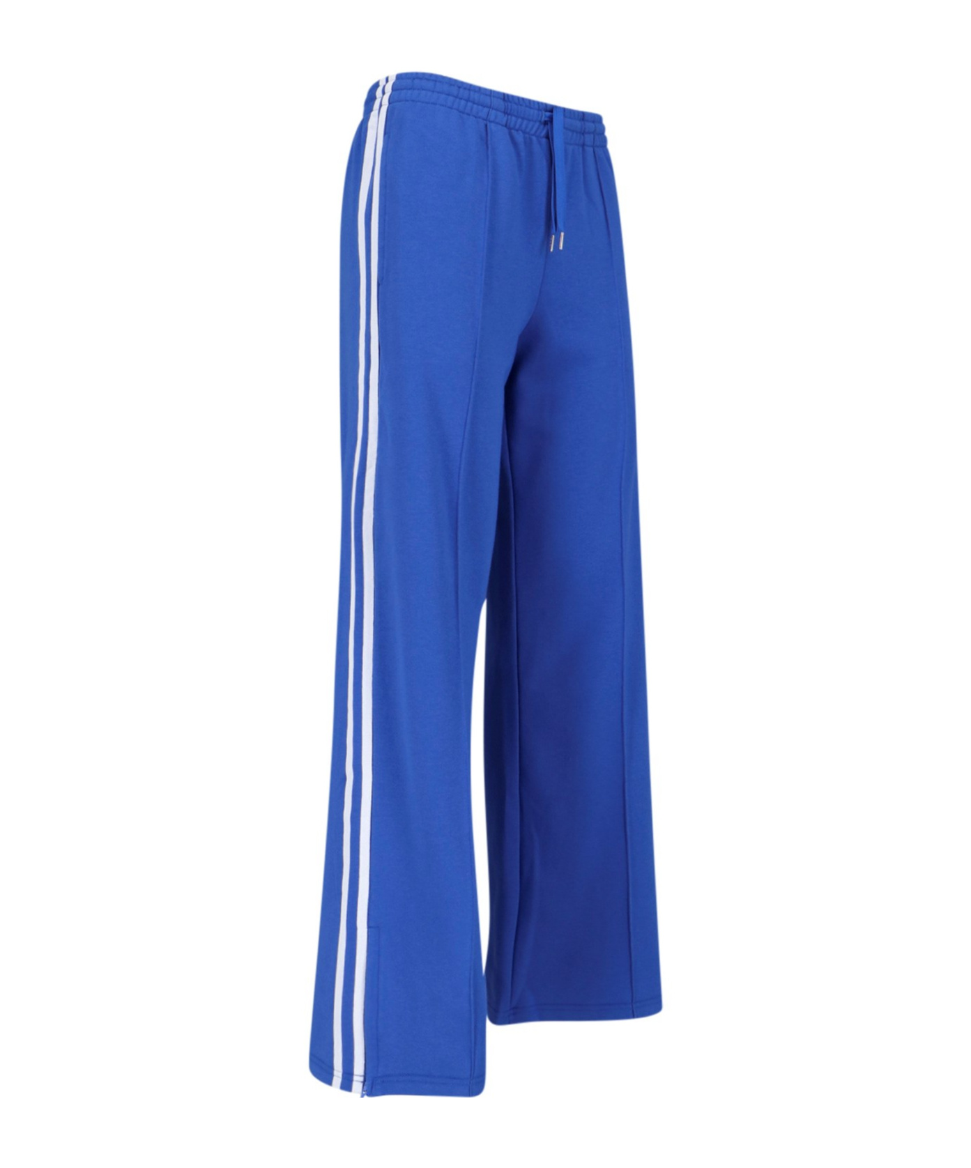 Shop P.a.r.o.s.h Side Striped Logo Casual Pants In Blue