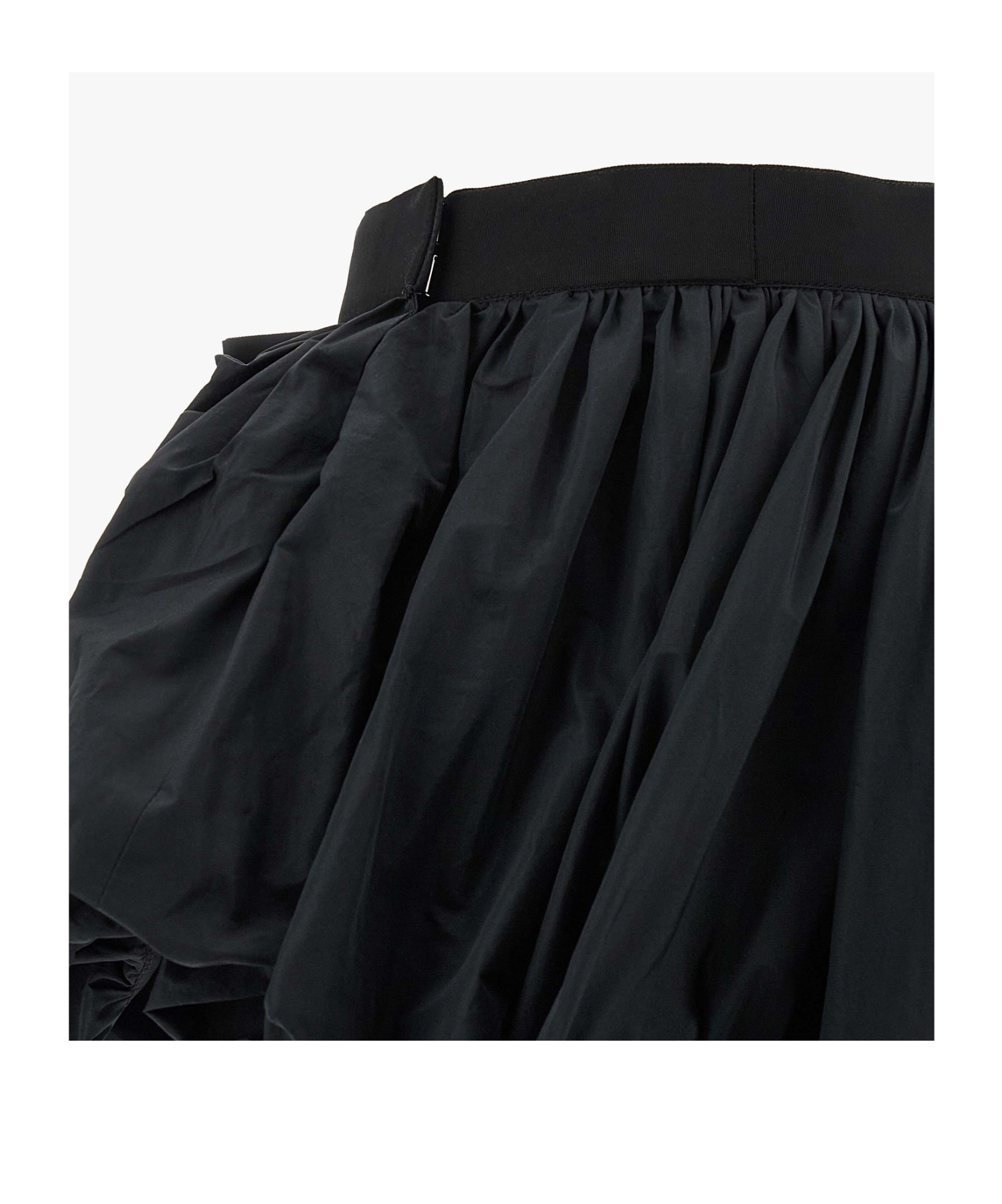 Dsquared2 High Waist Ruffled Skirt Bow Detail In Black