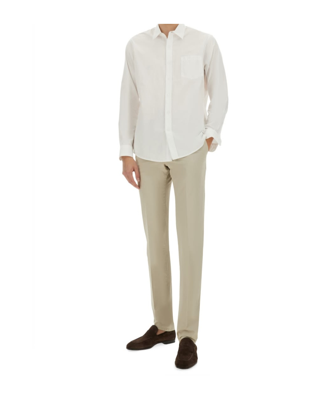 Pt01 Straight Trousers In Nude