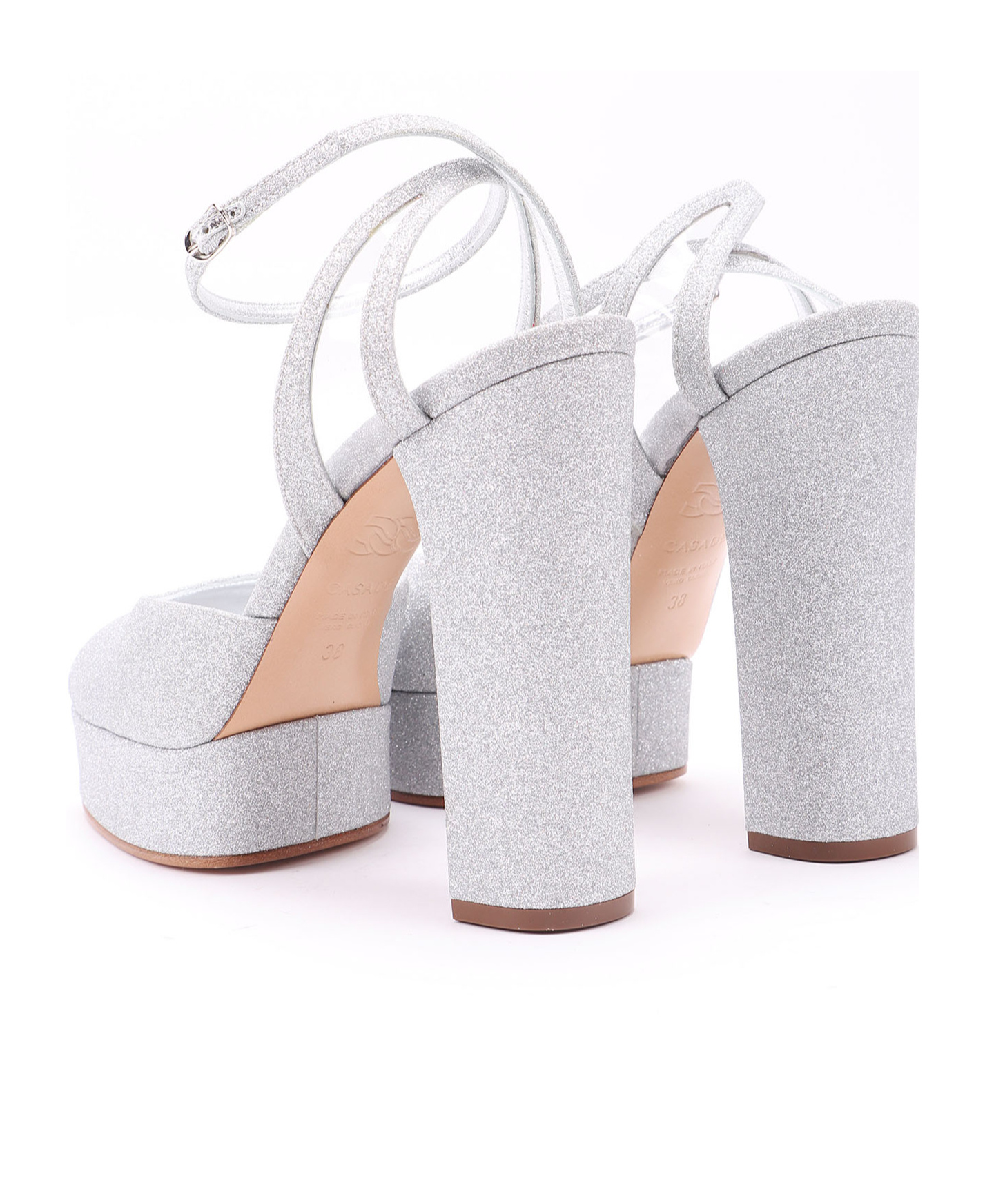 Casadei Betty Citylight 1310mm Platform Pumps In White