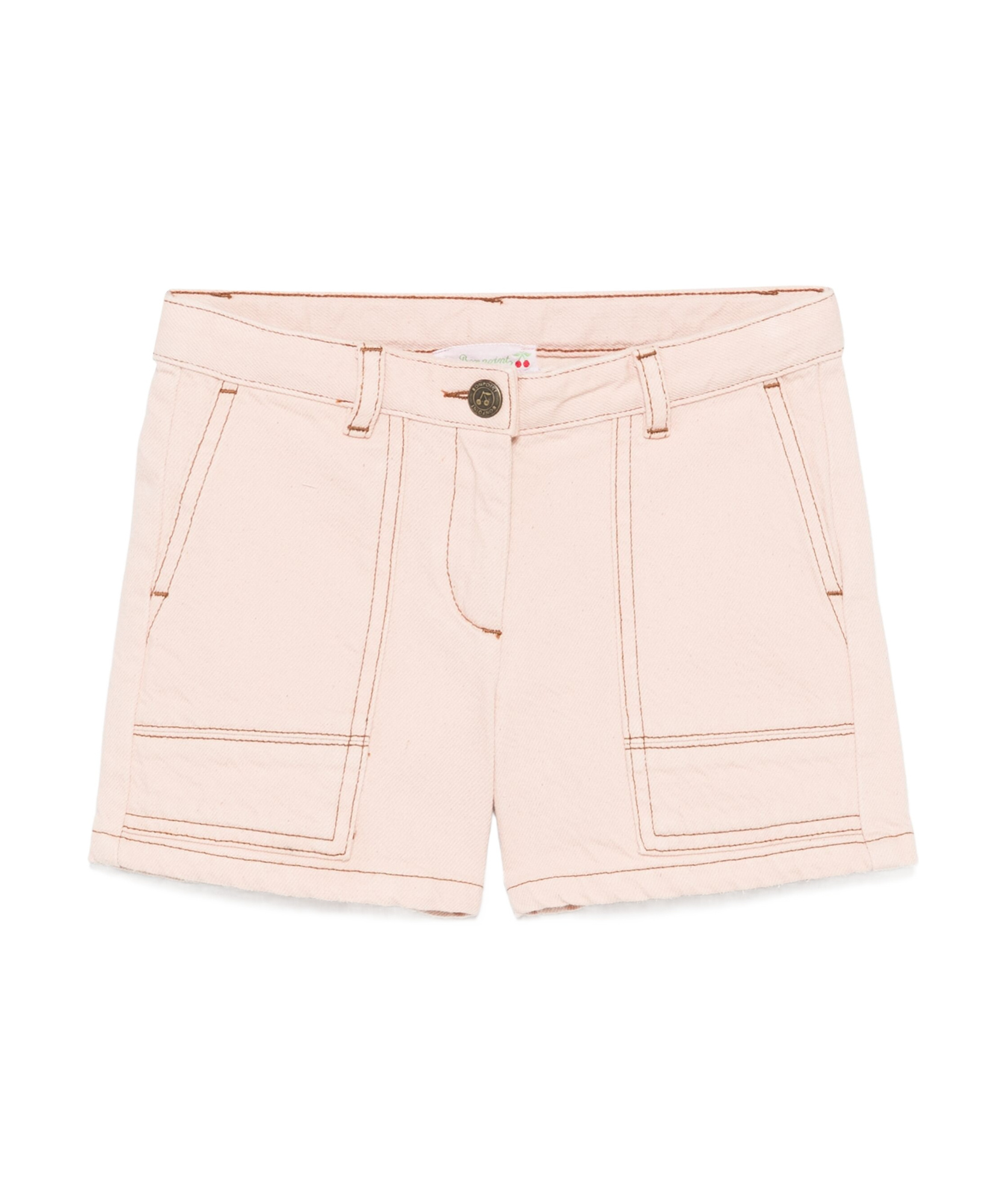 Bonpoint Denim Shorts In Pink