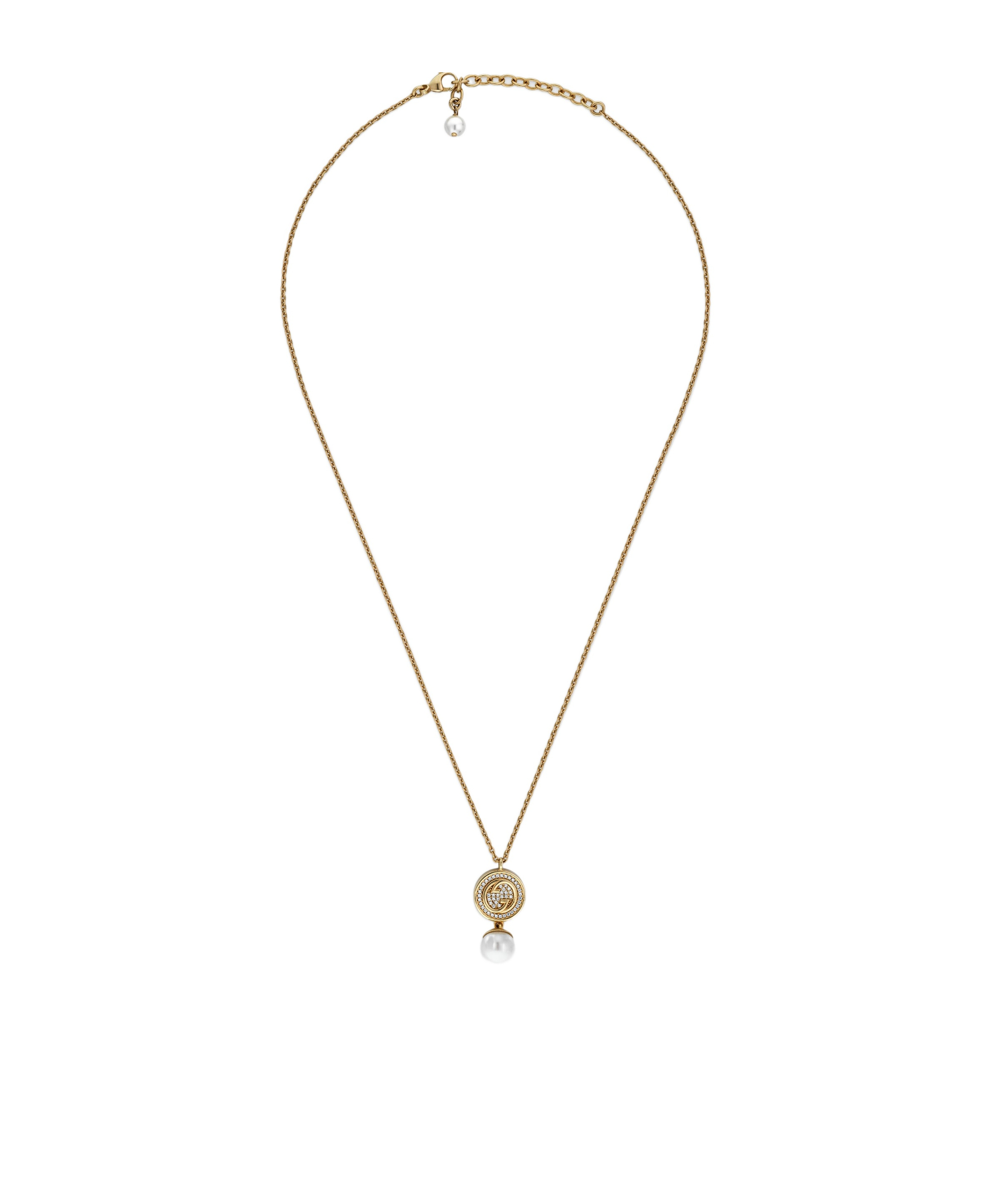 Gucci Pendant Necklace In Light Gold