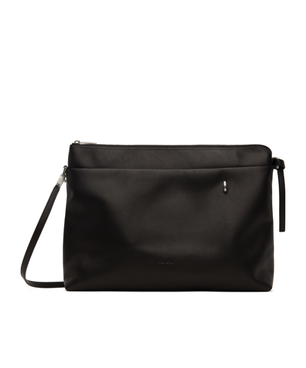 Rick Owens Big Adri Zipped Shoulder Bag In Black