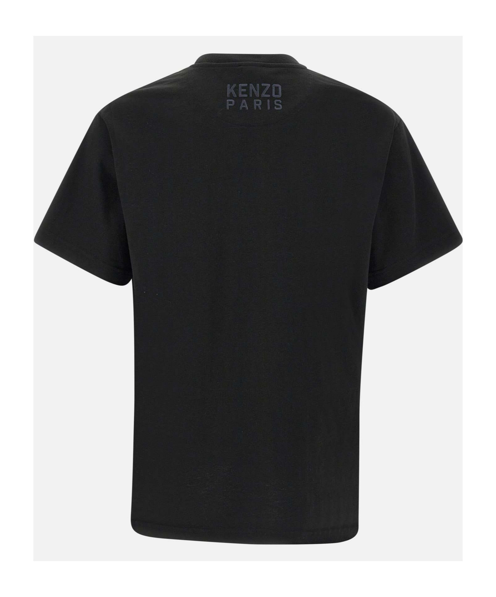 Kenzo Black Oversized T-shirt With Print In Black