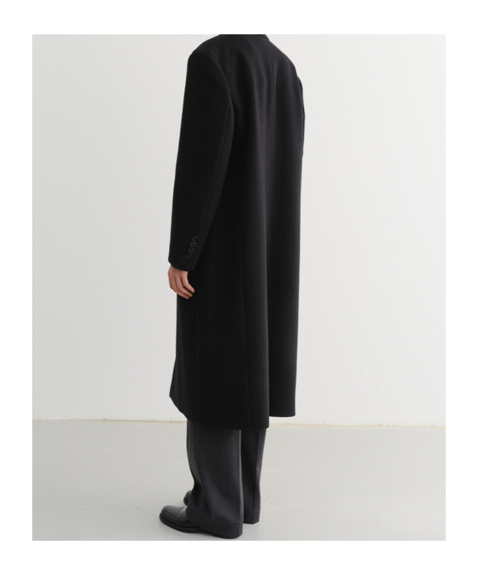 Dunst Unisex Tailored Double-breasted Cashmere Coat In Blue