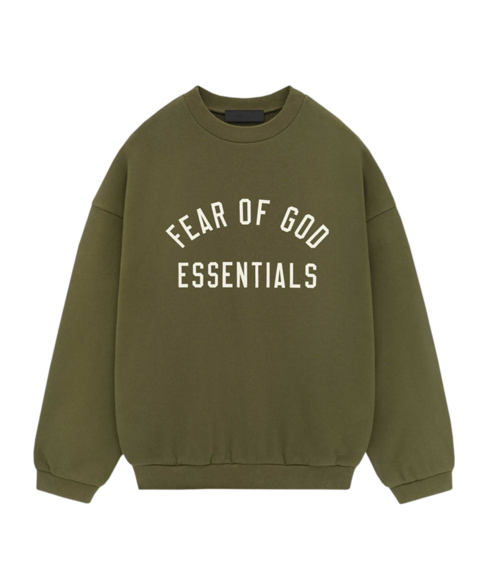 Essentials Round-neck Logo Sweatshirt In Green