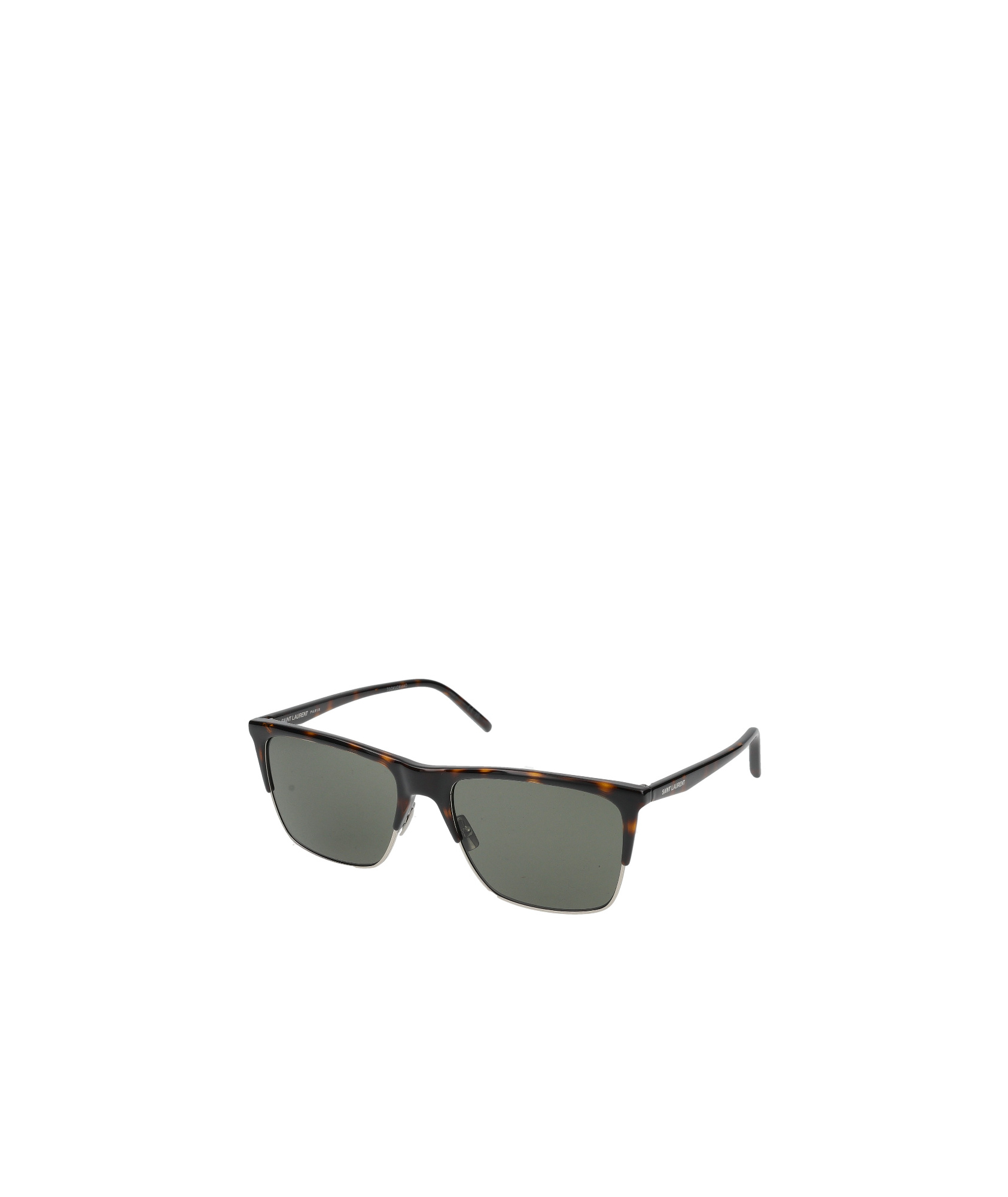 Saint Laurent Eyewear Rectangle-frame Sunglasses In Gray