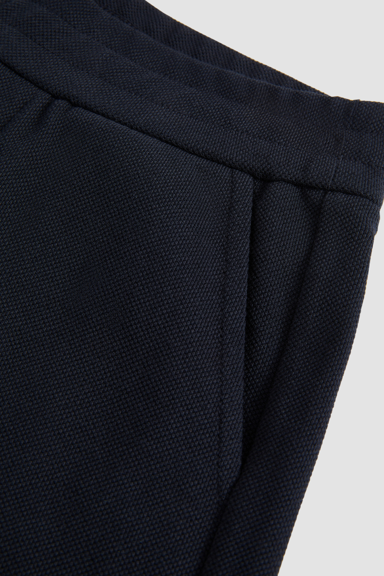 Moncler Tricolour-trimmed Cotton Piquet Shorts In Navy Blue