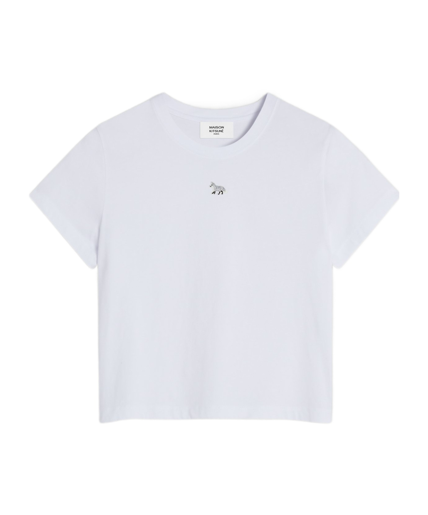 Maison Kitsuné Baby Fox Patch Baby T-shirt In White