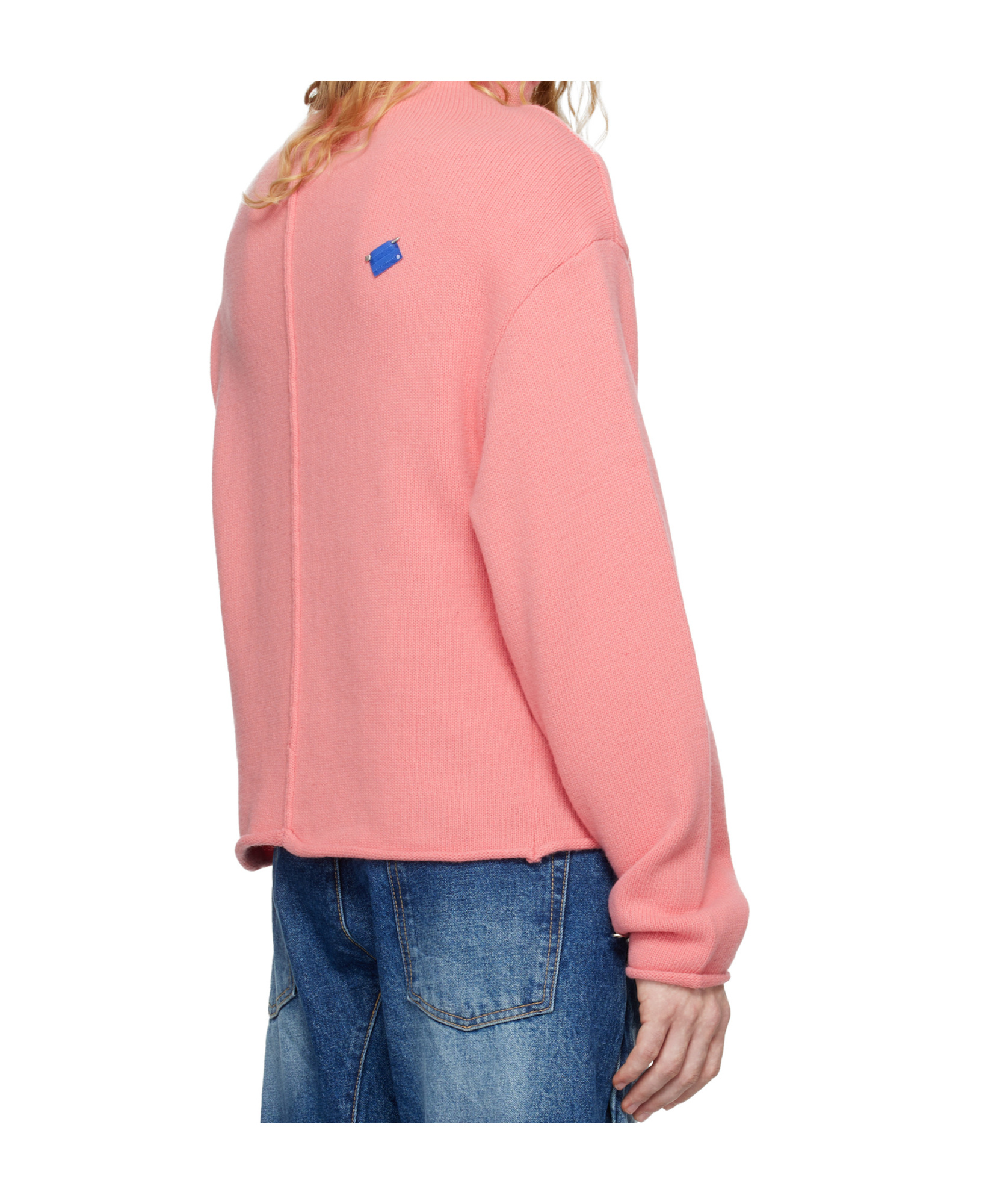 Ader Error Long-sleeved Cardigan In Pink