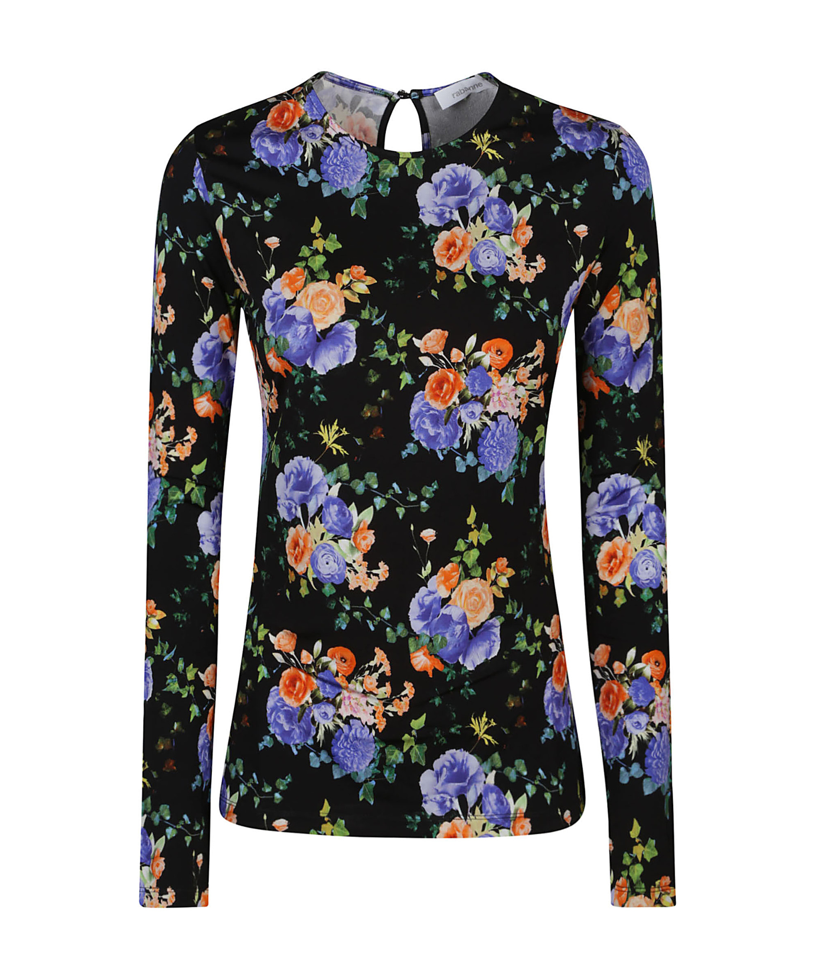 Rabanne Long Sleeve Haut Top In Black