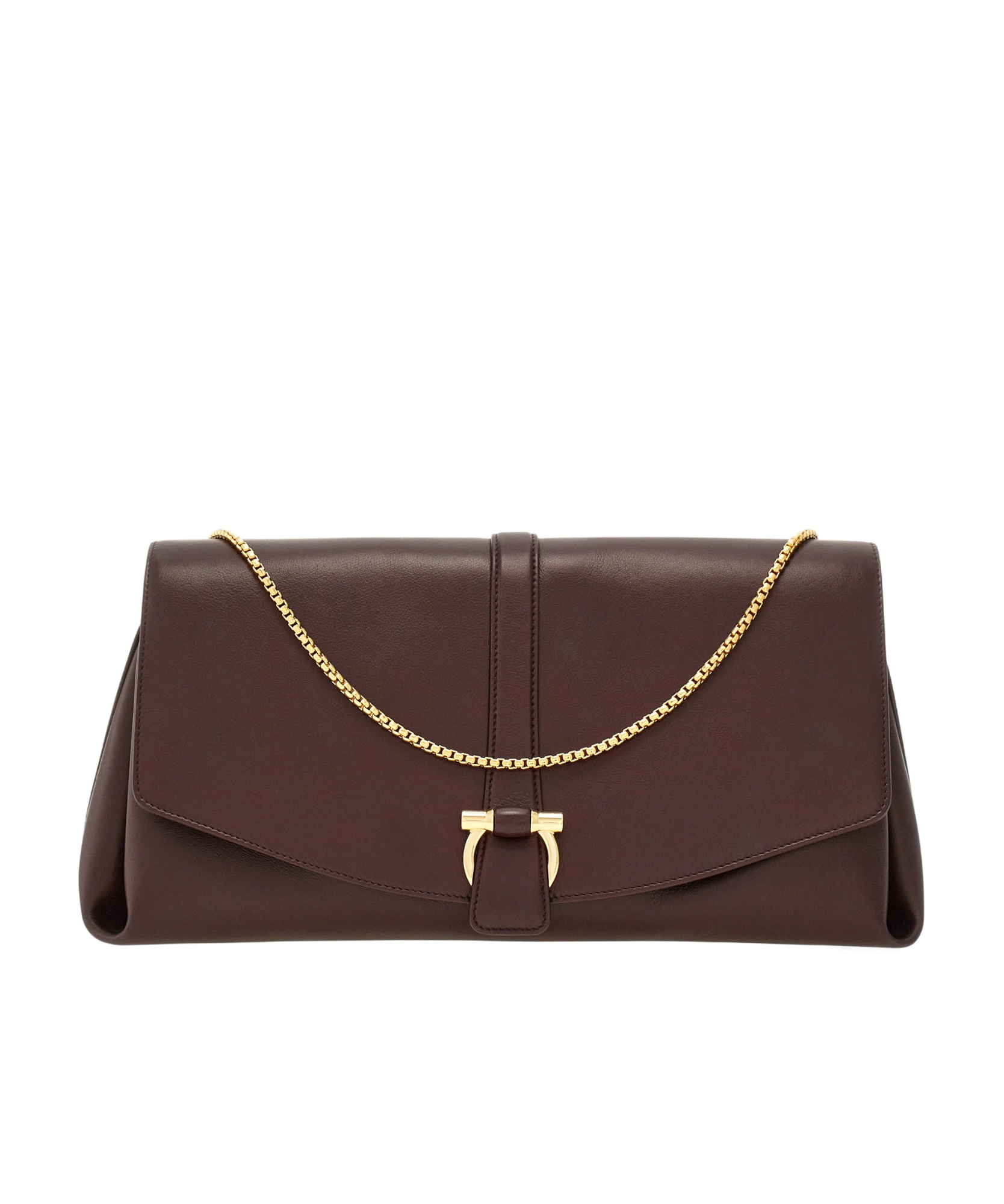 Shop Ferragamo Front Flip Large Shoulder Bag In Red